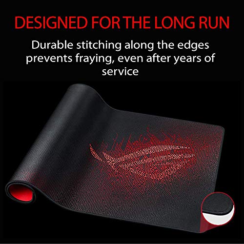 asus-rog-sheath-tapis-de-souris-gaming-xxl-tissu-doux-noir-rouge image 7