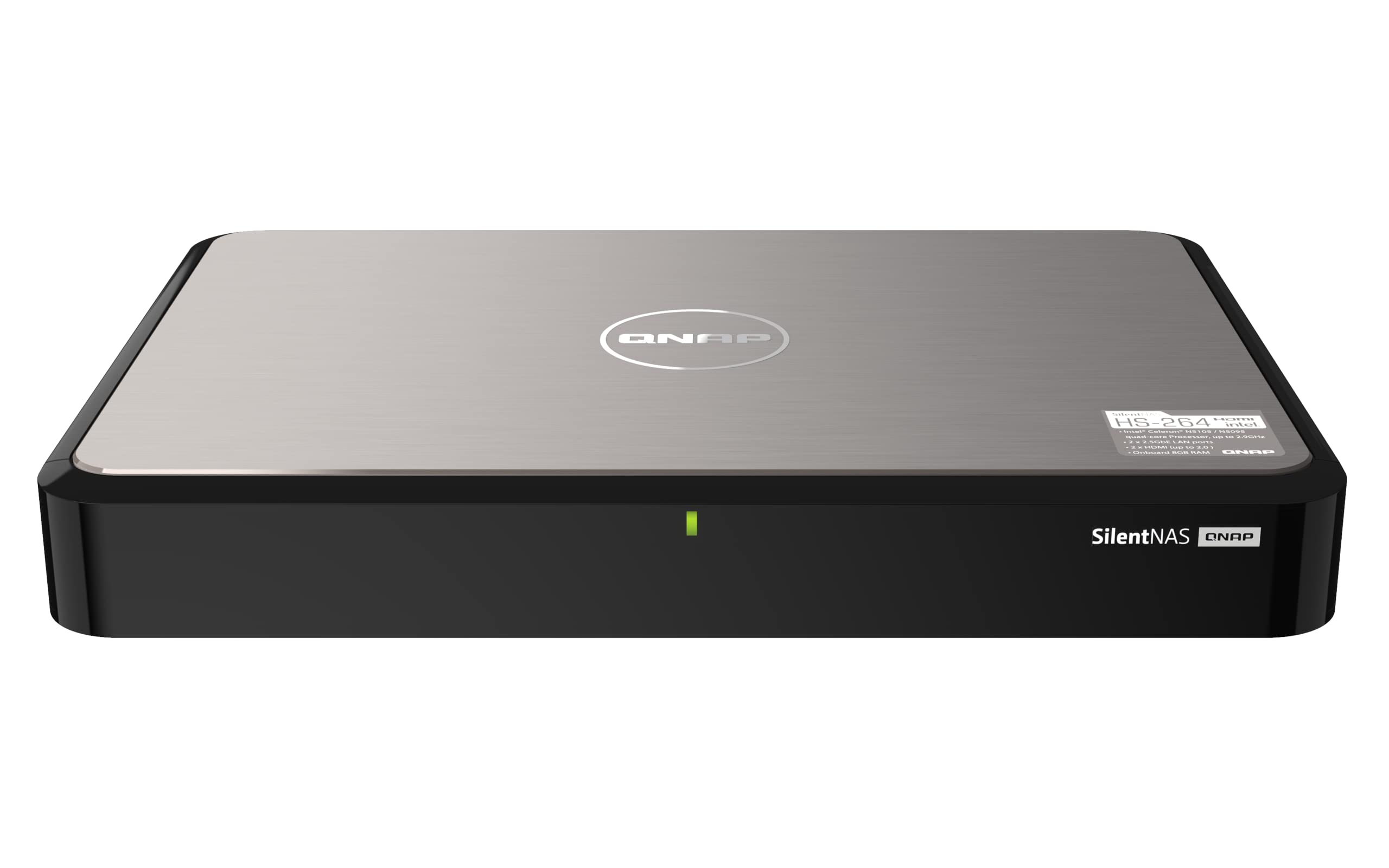 qnap-hs-264-serveur-nas-2-baies-silencieux-fanless-2-5-gbe-hdmi-4k image 1