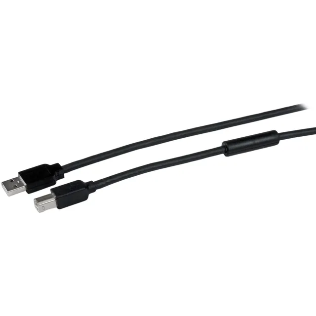 startech-com-usb2hab50ac-c-ble-usb-2-0-actif-15-m-usb-a-vers-usb-b-m-m-noir image 1