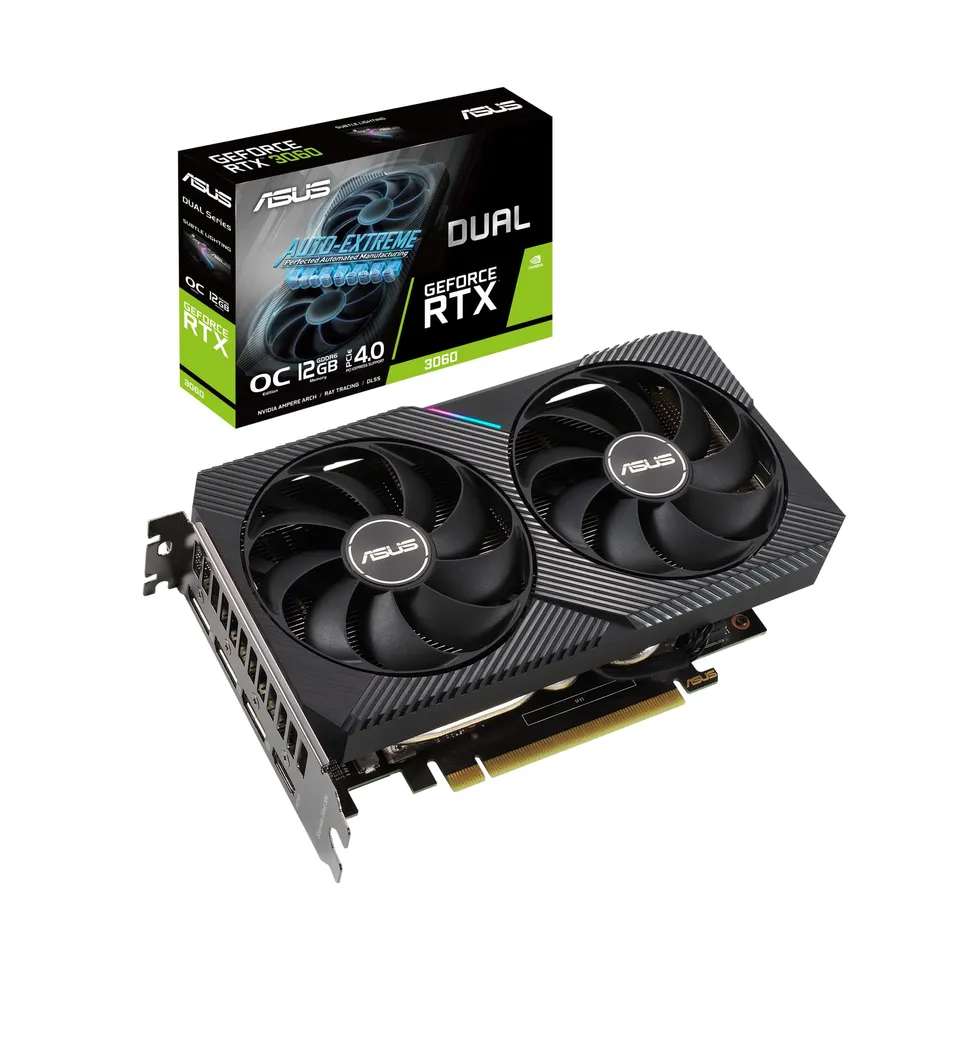 asus-rog-dual-nvidia-geforce-rtx-3060-v2-oc-edition-12-go-gddr6-carte-graphique- image 1