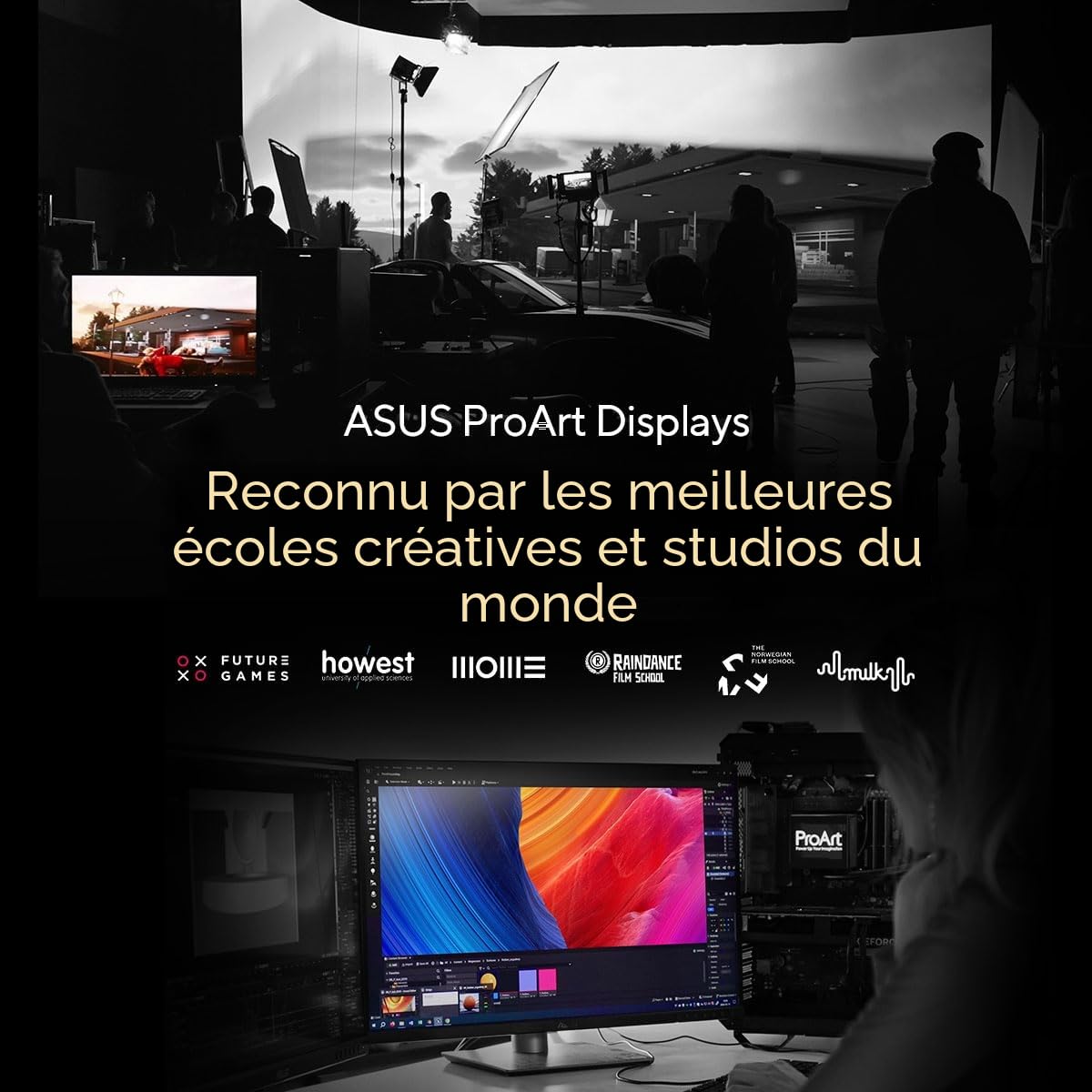 asus-rog-proart-pa32ucdm-31-5-4k-qd-oled-240hz-0-1ms-argent image 2