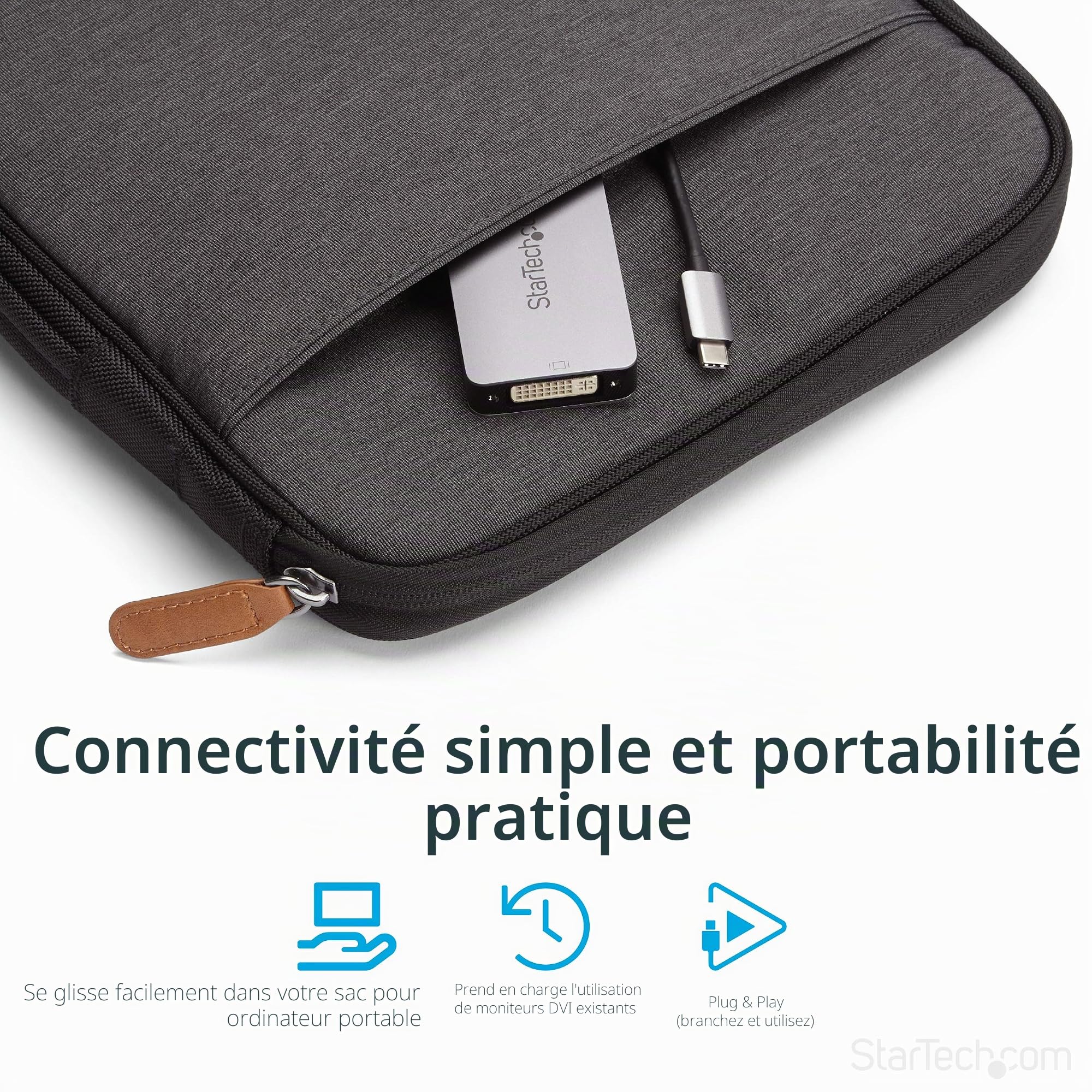startech-com-cdp2dvidp-adaptateur-usb-c-vers-dvi-dual-link-2560x1600 image 3