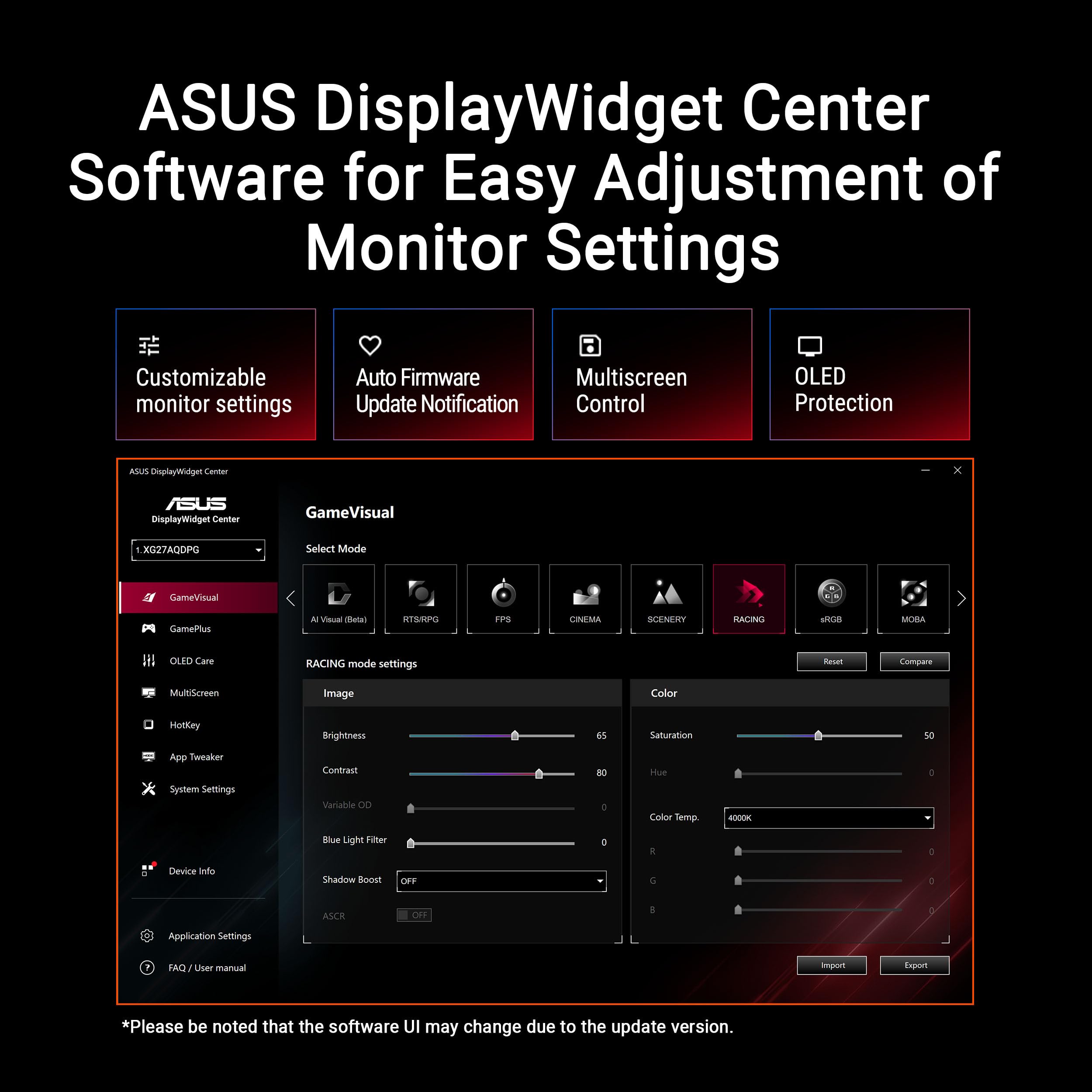 asus-rog-strix-xg32ucds-moniteur-gaming-31-5-4k-uhd-qd-oled-165hz-0-03ms-noir image 7
