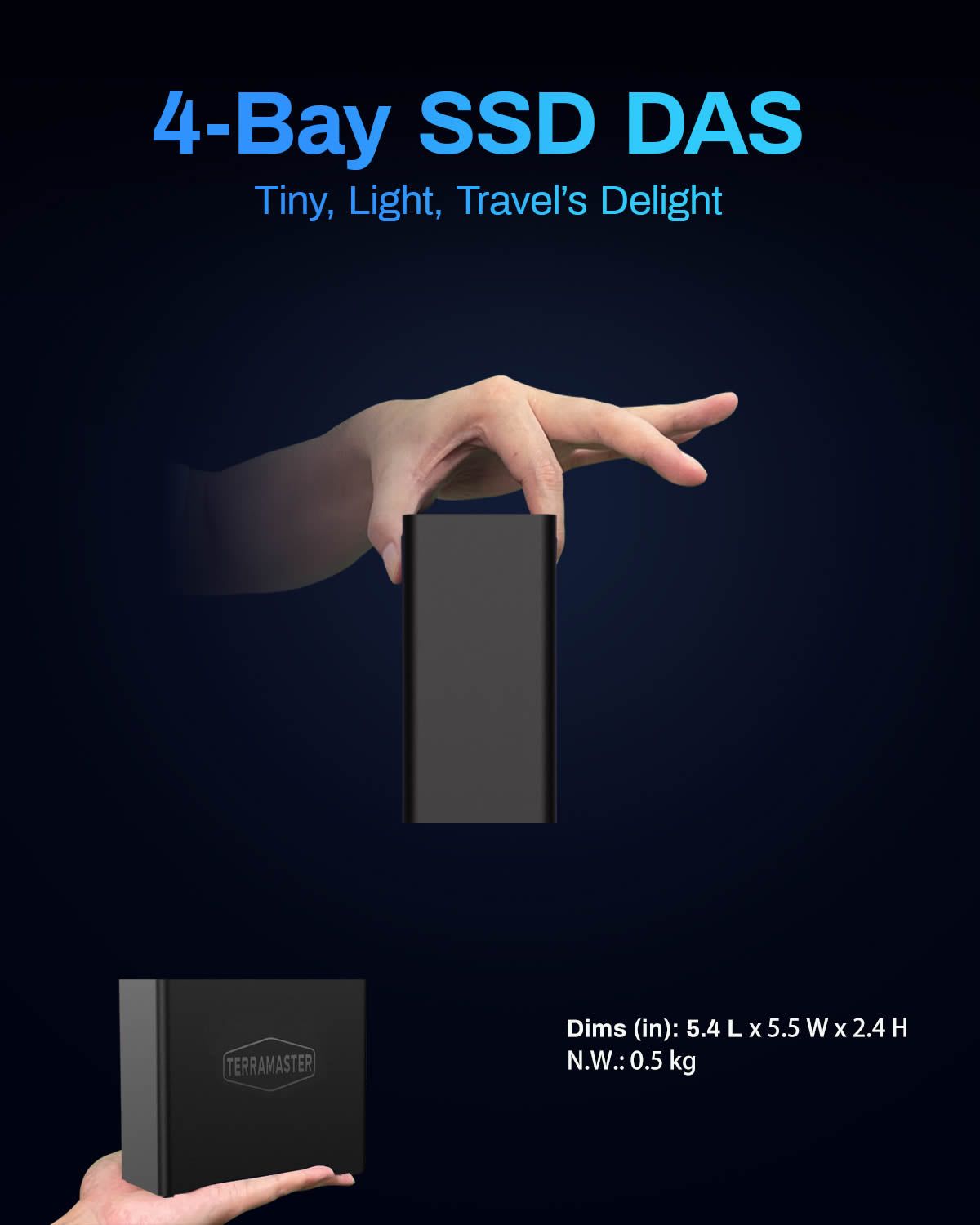 terramaster-d4-ssd-boitier-das-usb4-4-baies-m-2-nvme-32-to image 2