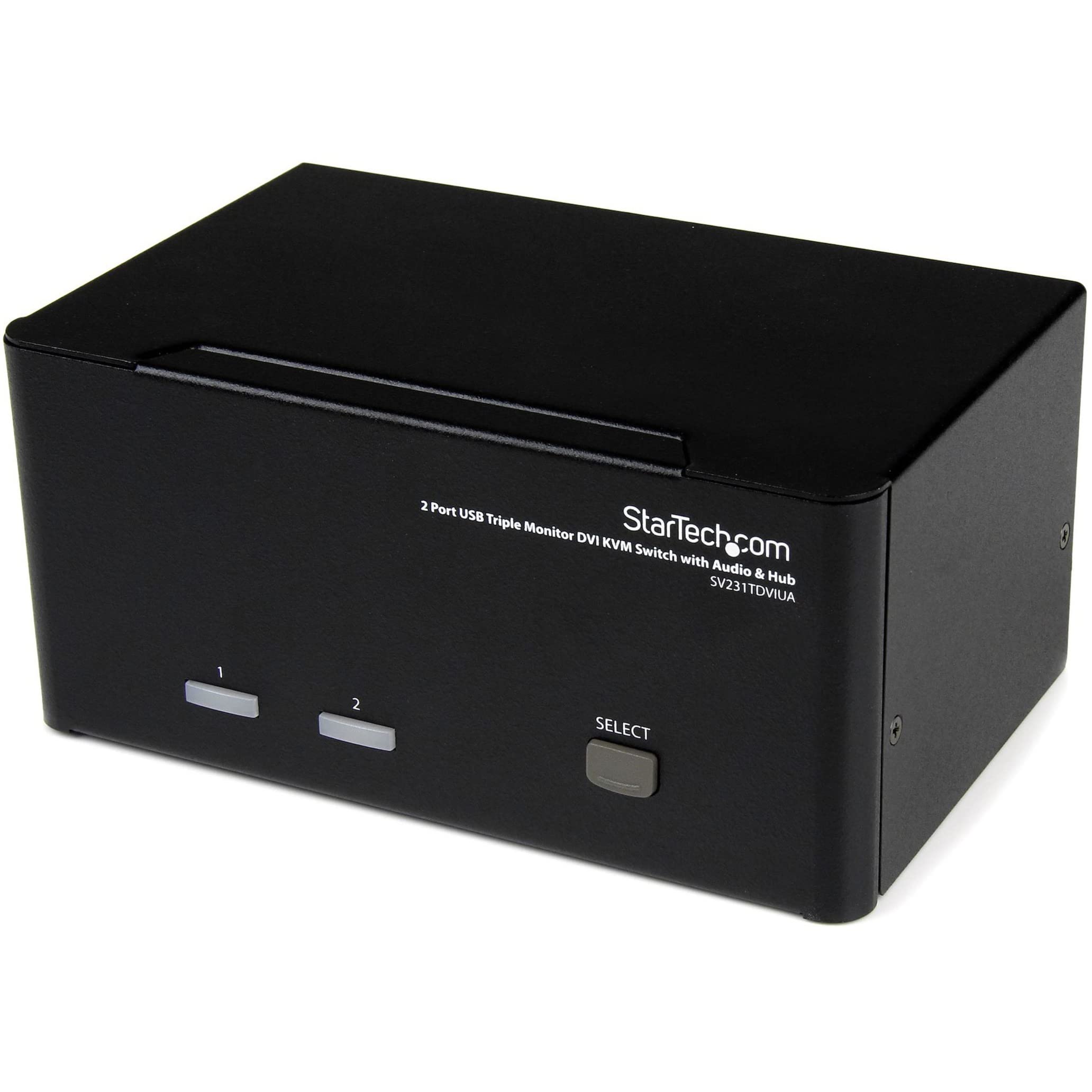 startech-com-sv231tdviua-switch-kvm-2-ports-triple-dvi-audio-usb-st12mhdlan-seri image 1
