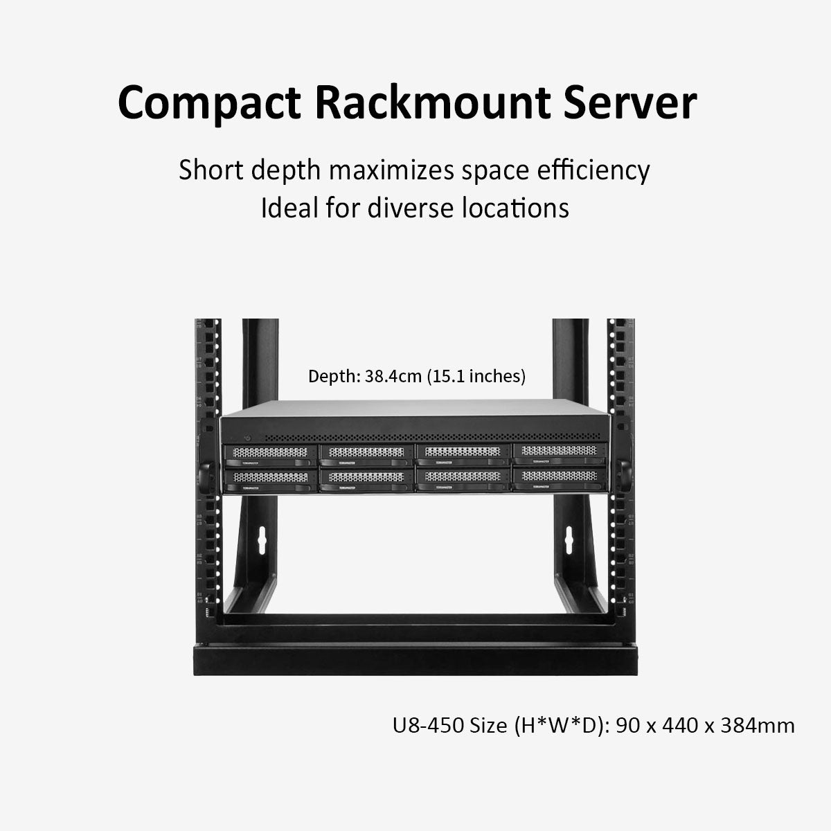 terramaster-u8-450-nas-rack-2u-8-baies-10gbe image 3