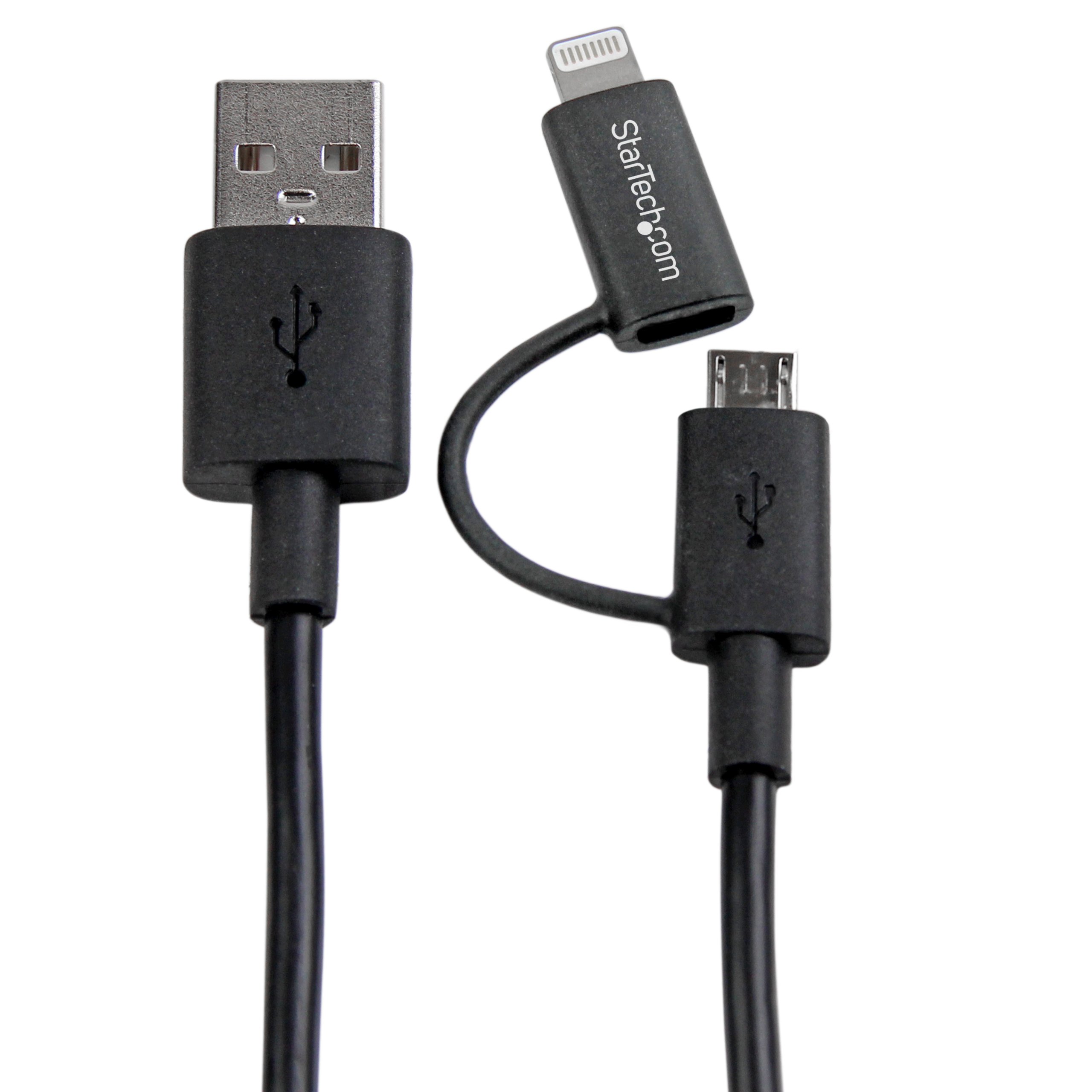 startech-com-c-ble-lightning-8-broches-micro-usb-vers-usb-1-m-noir image 4