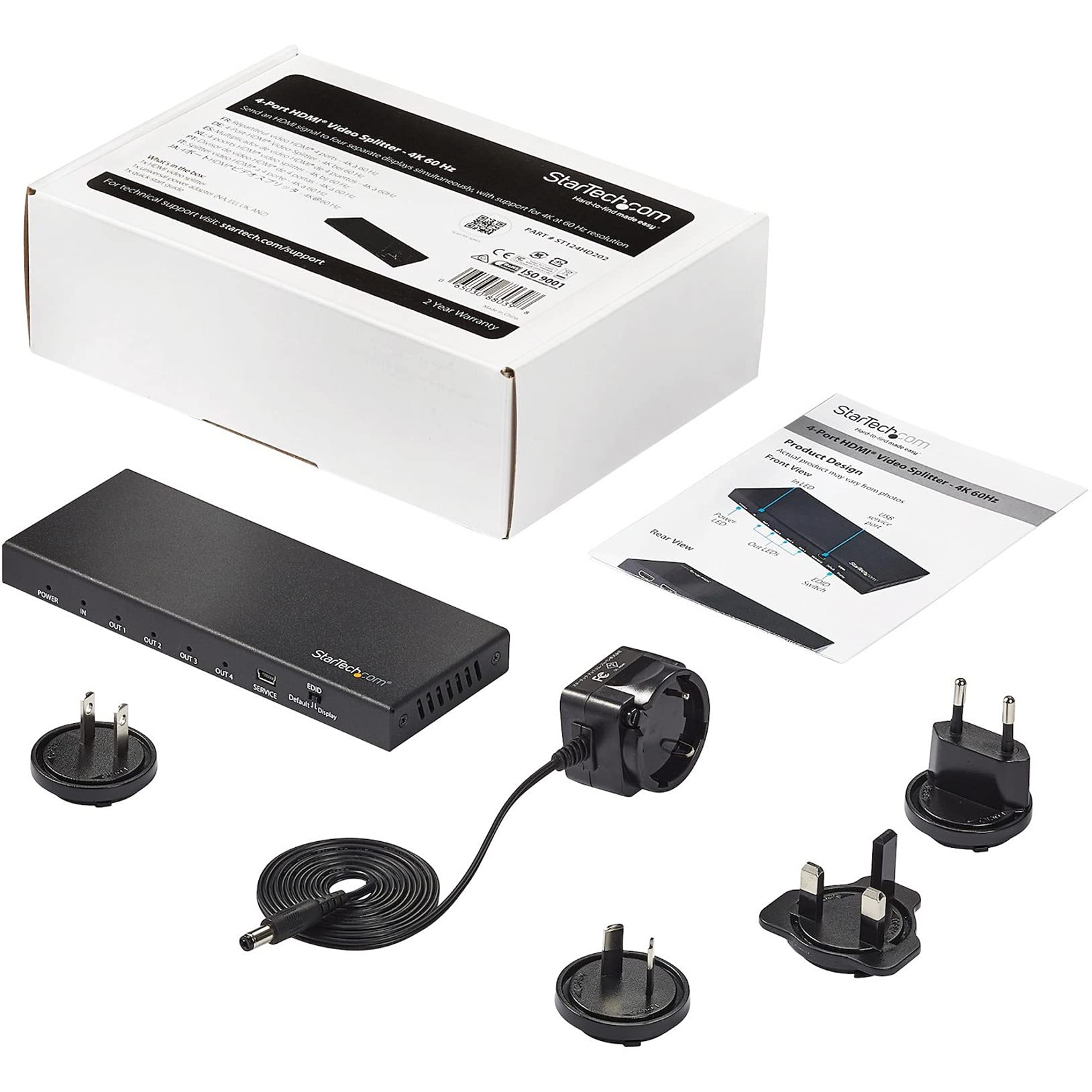 startech-com-st12mhdlan-r-partiteur-hdmi-1-vers-4-4k-60hz-hdmi-2-0b-hdr image 8