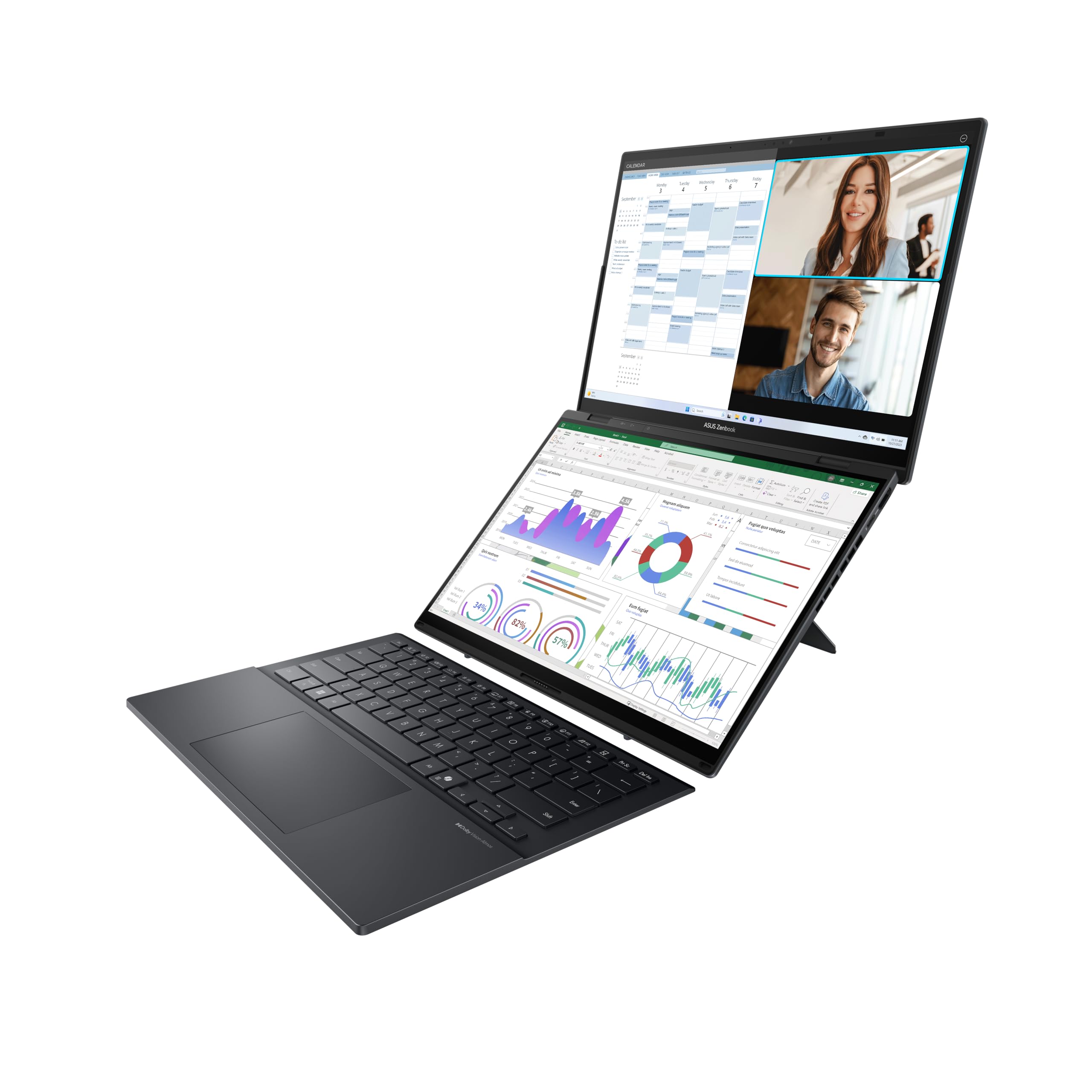 asus-rog-zenbook-duo-ux8406ma-pz310w-pc-portable-14-3k-oled-double-cran-core-ult image 2