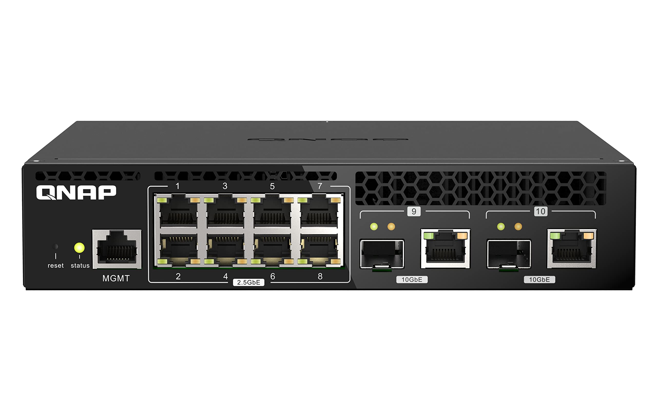 qnap-qsw-m2108r-2c-switch-r-seau-manag-l2-10gbe-2-5gbe-8-ports-2-combo-sfp image 1