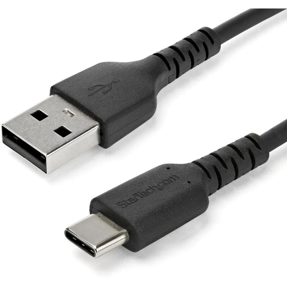 startech-com-c-ble-usb-a-vers-usb-c-2m-charge-3a-robuste-noir image 1