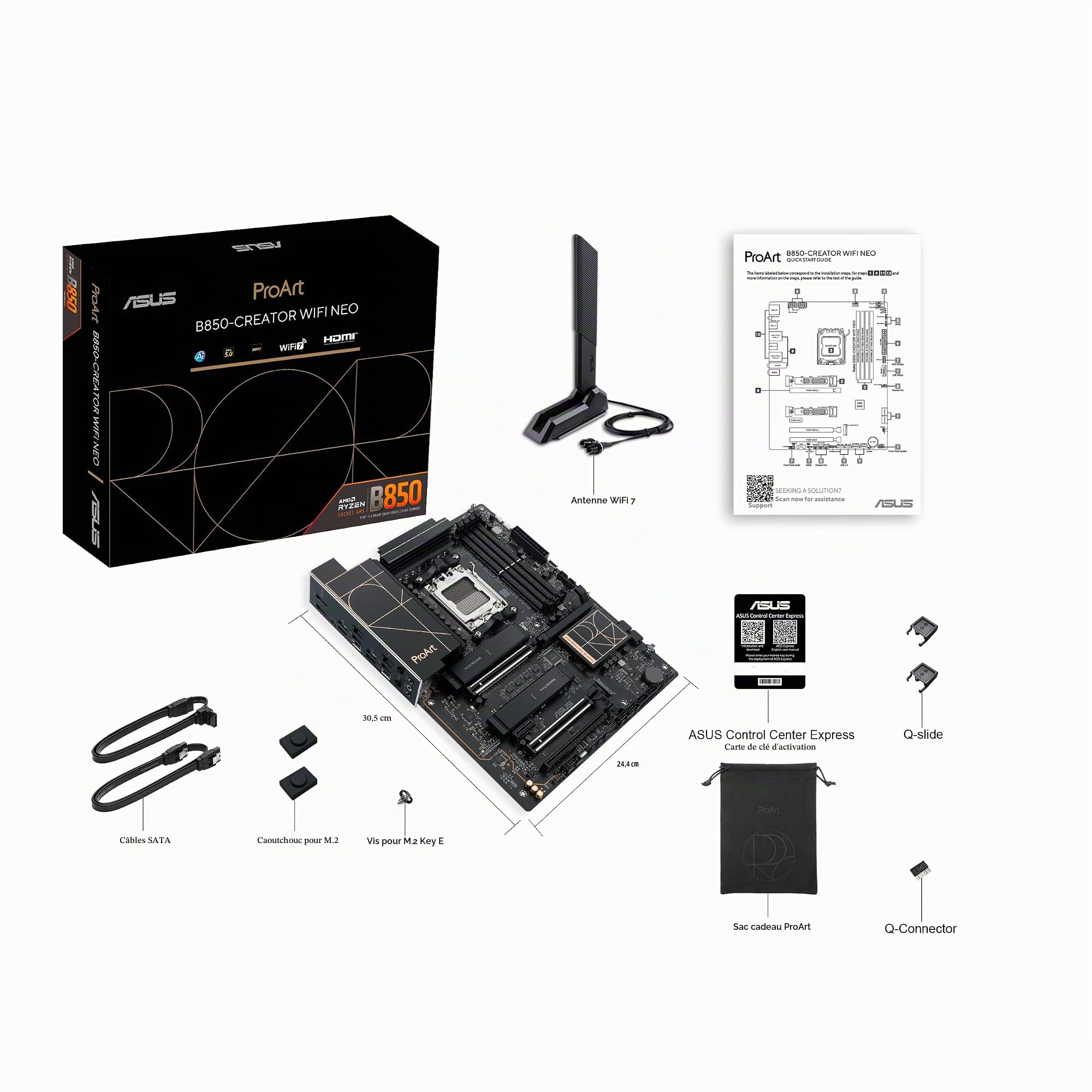asus-rog-proart-b850-creator-wifi-neo-carte-m-re-atx-am5-ddr5 image 6