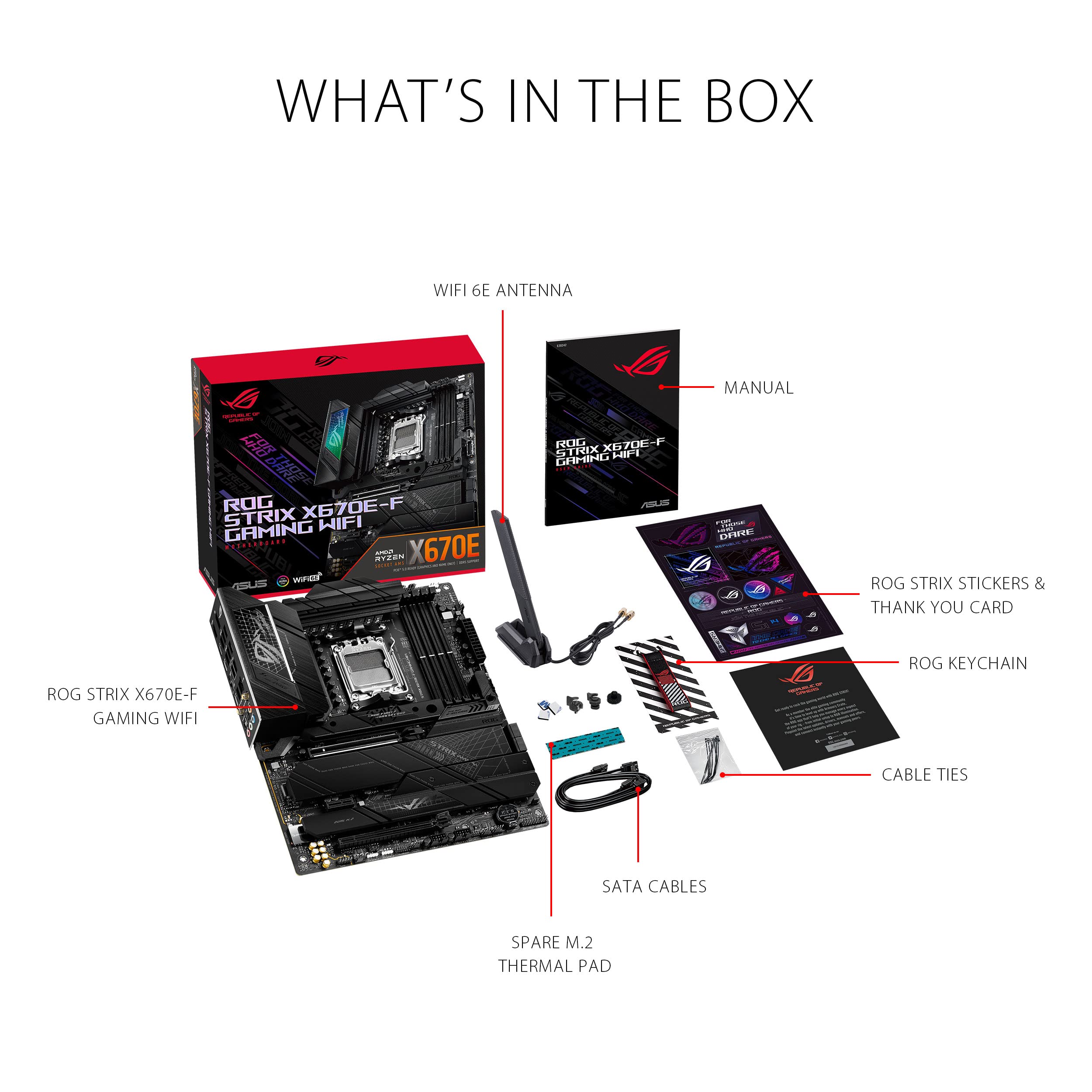 asus-rog-strix-x670e-f-gaming-wifi-carte-m-re-atx-am5-ddr5-pcie-5-0-wifi-6e image 6