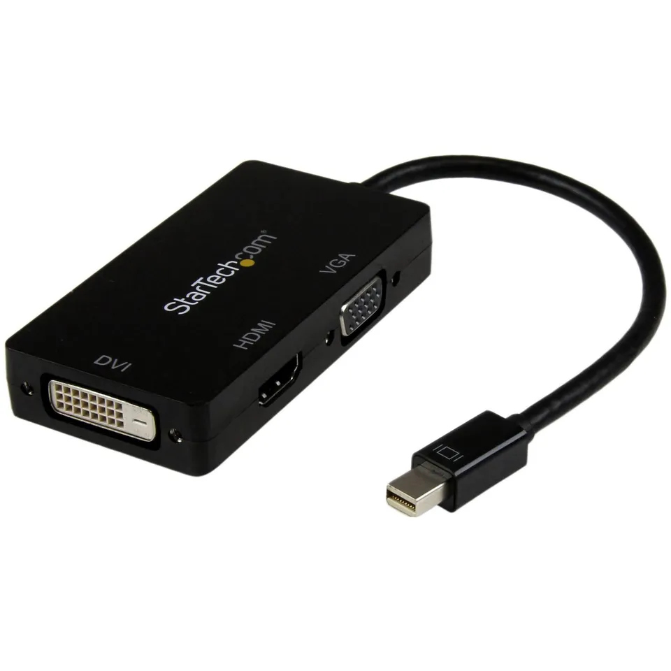 startech-com-adaptateur-3-en-1-mini-displayport-vers-hdmi-vga-dvi-4k image 1