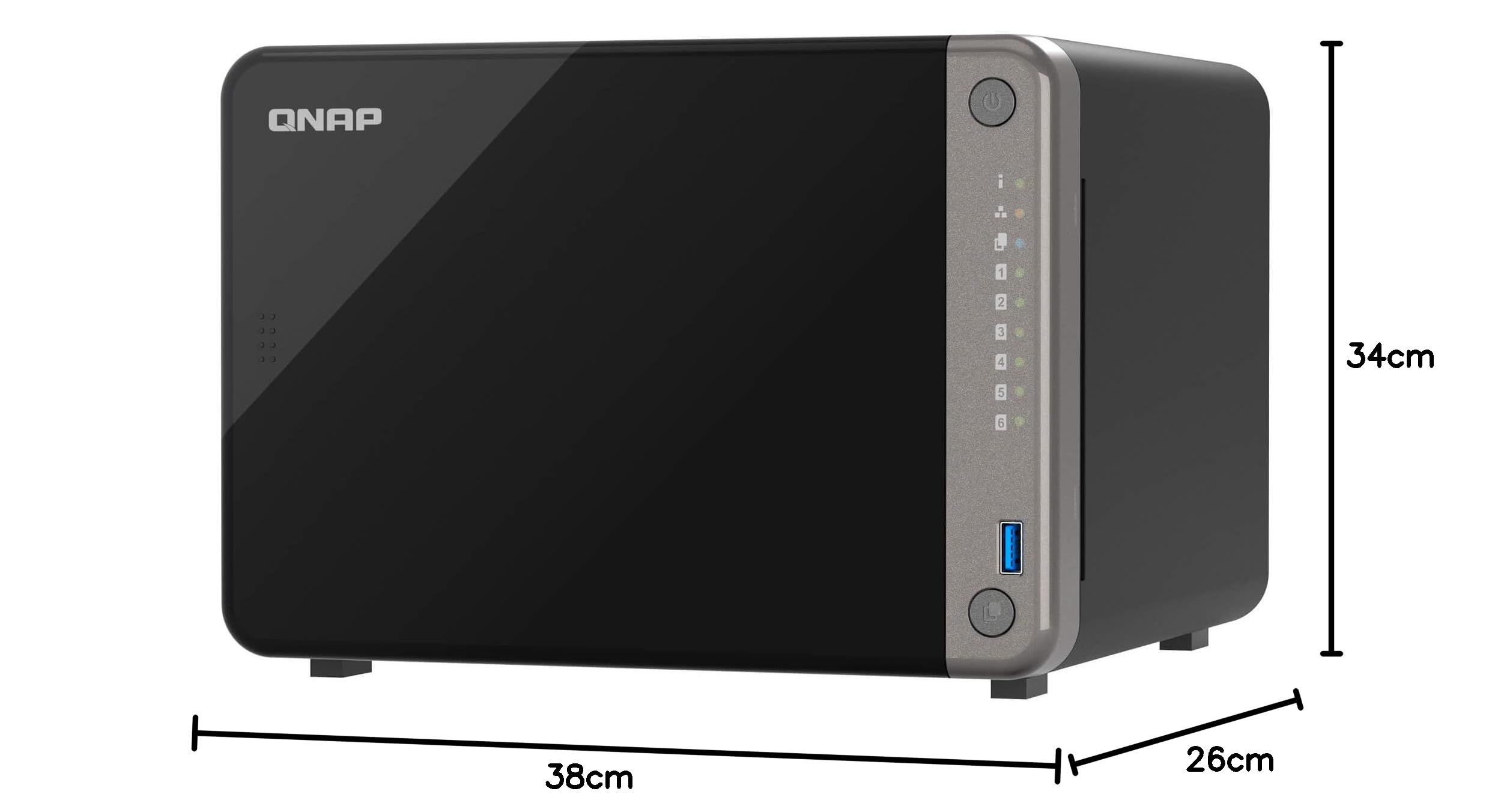 qnap-ts-ai642-serveur-nas-6-baies-sata-6gb-s-arm-8-core-8go-2-5gbe-2x-gbe-pcie-g image 7