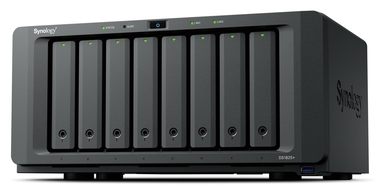 synology-ds1825-nas-8-baies-noir-2-5gbe-extensible-18-baies image 1
