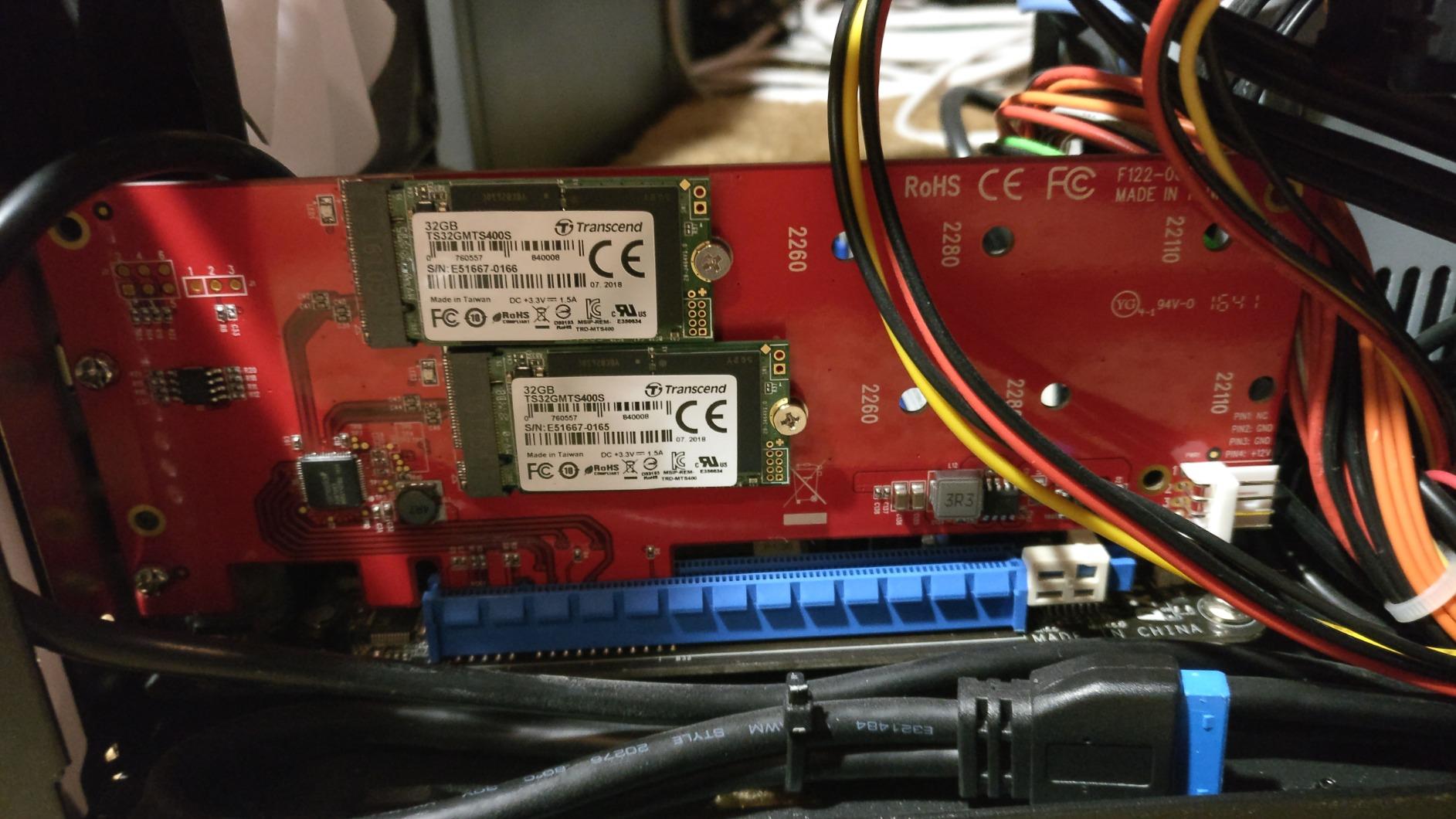 Deux SSD reconnus direct