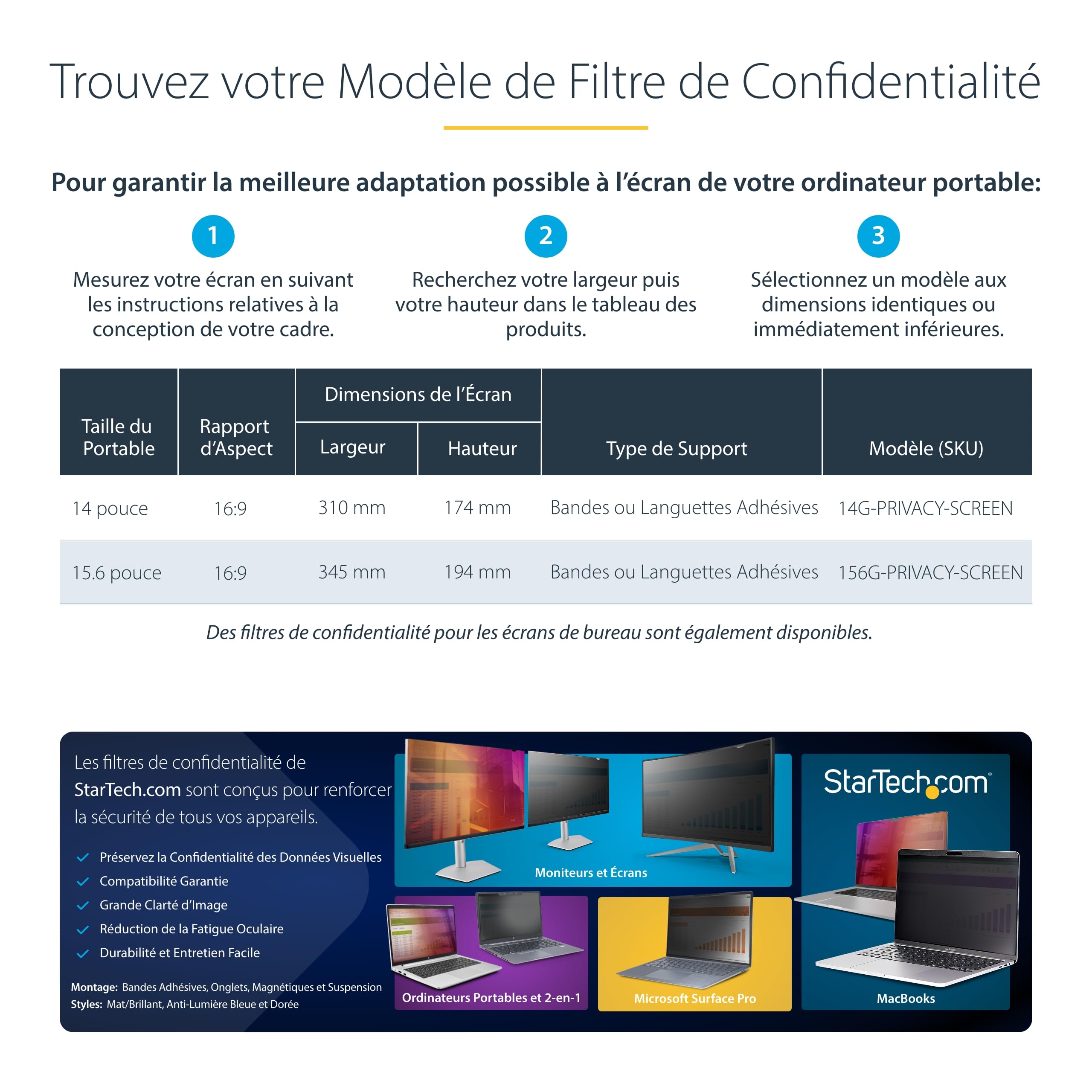 startech-com-privacy-screen-filtre-confidentialit-pc-14-16-9-dor-amovible image 5