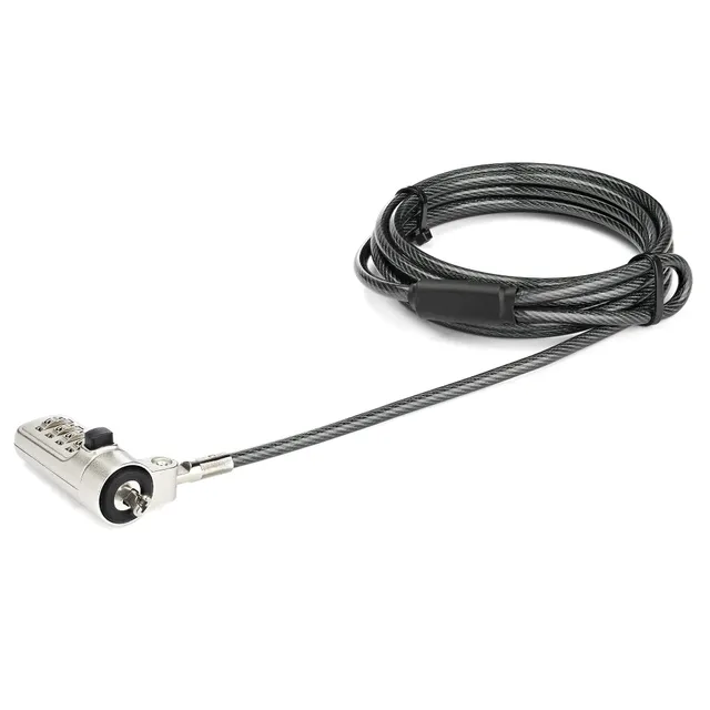 startech-com-c-ble-antivol-pc-portable-noble-wedge-code-4-chiffres-2m image 1