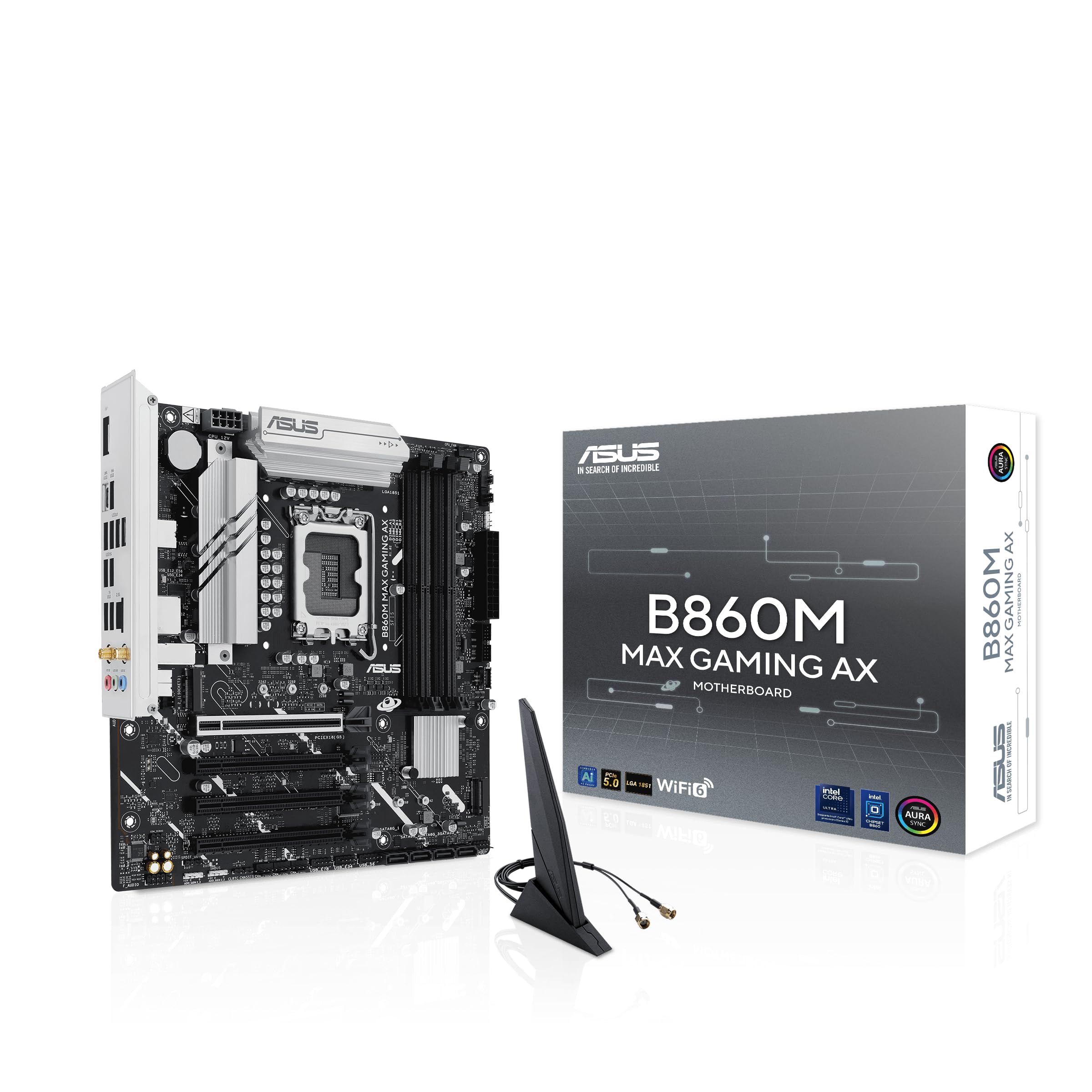 asus-rog-b860m-max-gaming-ax-carte-m-re-micro-atx-lga-1851-ddr5-wifi image 1