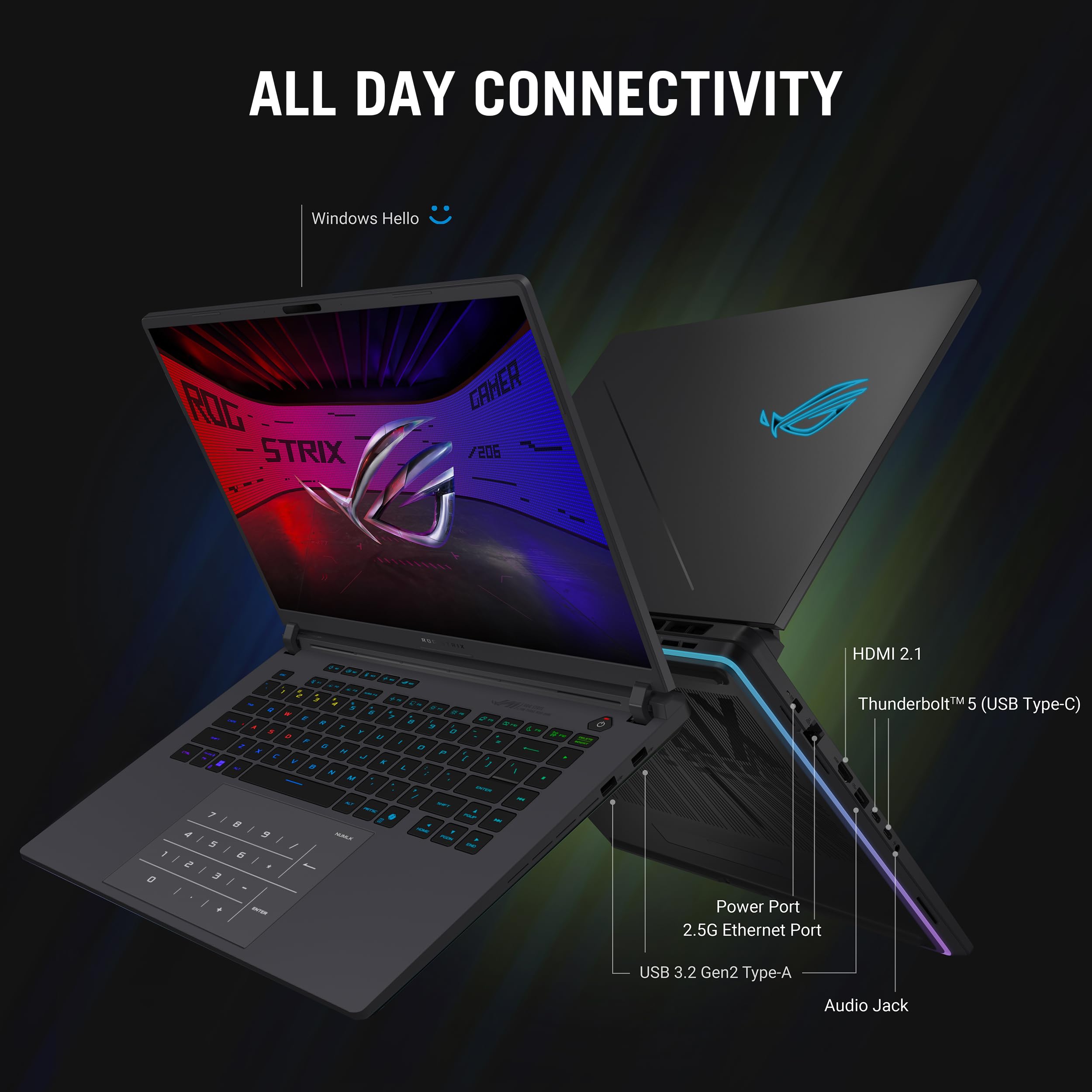 asus-rog-strix-g16-2025-pc-portable-gaming-16-2-5k-240hz-rtx-5070-ti-ultra-9-32g image 5