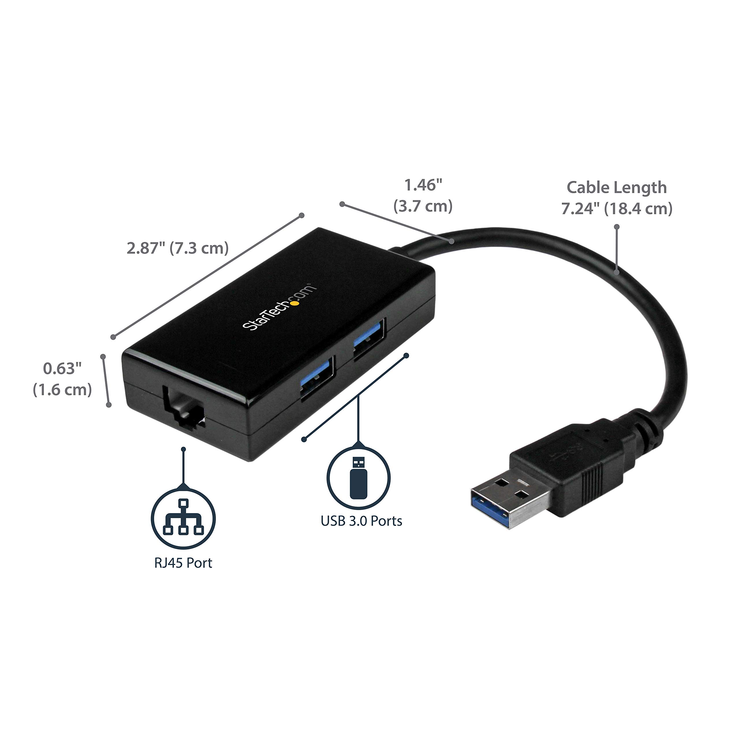 startech-com-usb31000s2h-hub-usb-3-0-2-ports-gigabit-ethernet image 2