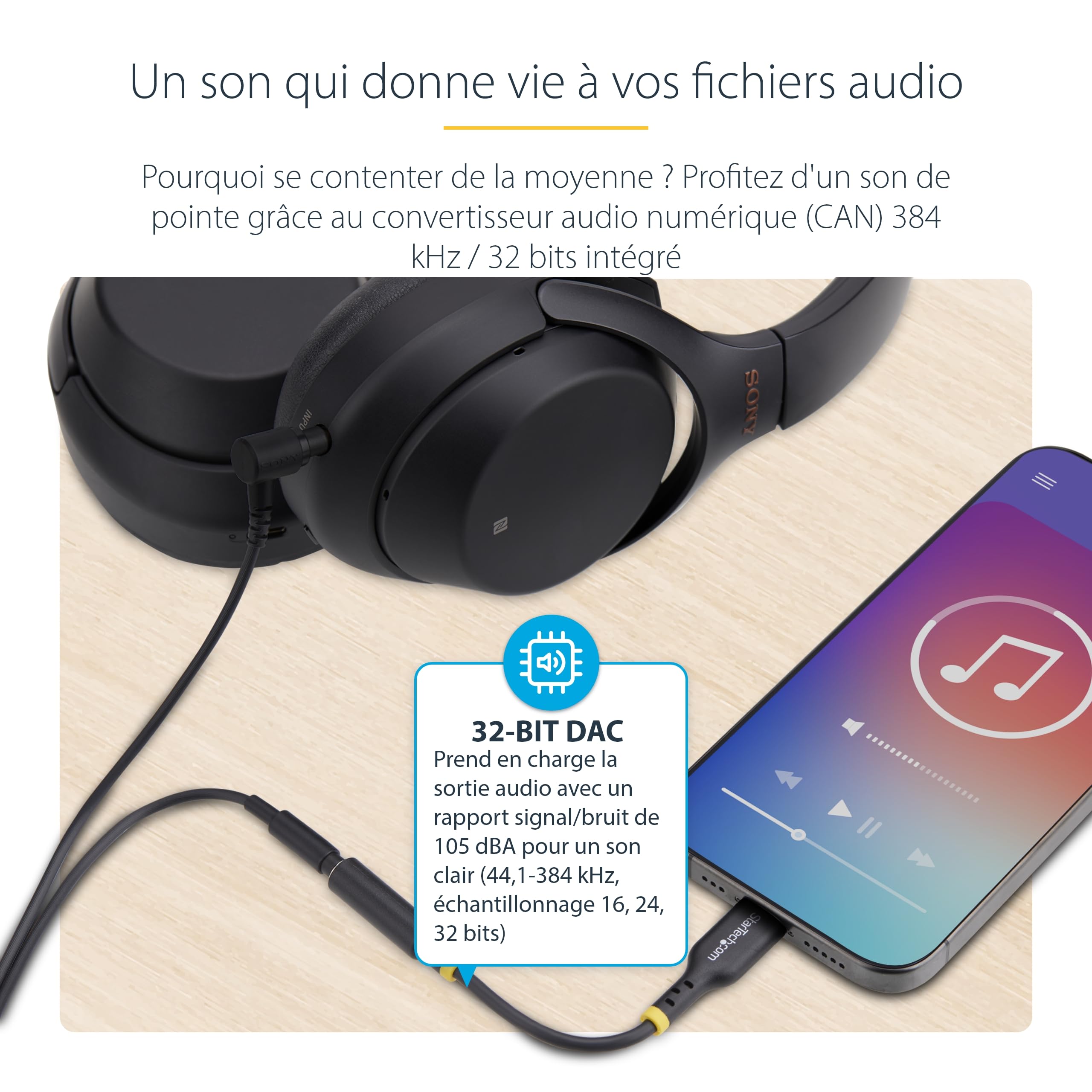 startech-com-usbcaudio2-adaptateur-audio-usb-c-vers-jack-3-5mm-trrs-dac-32-bits image 4