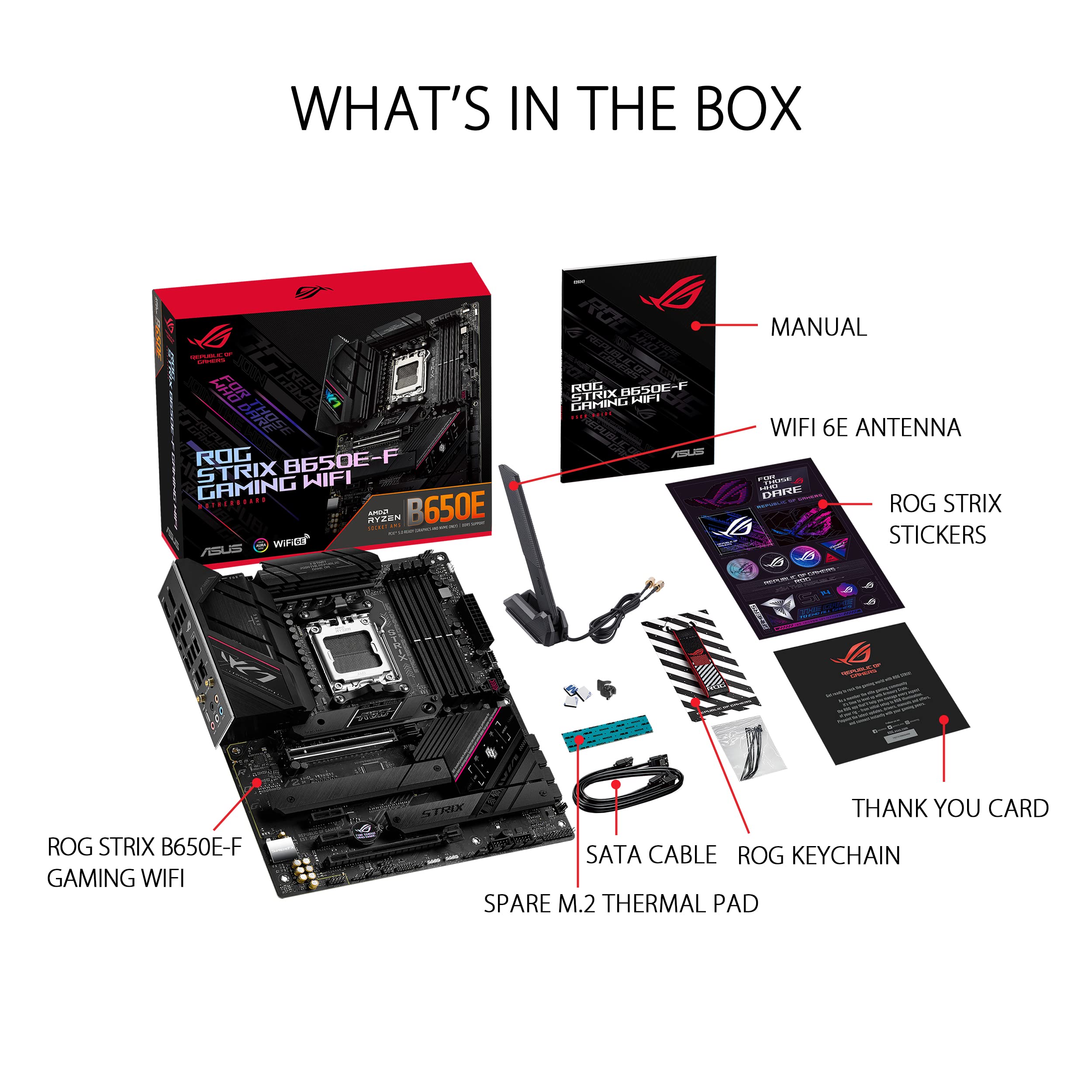 asus-rog-strix-b650e-f-gaming-wifi-carte-m-re-am5-atx-ddr5-pcie-5-0 image 6