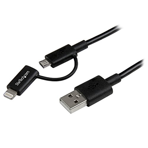 startech-com-c-ble-lightning-8-broches-micro-usb-vers-usb-1-m-noir image 7