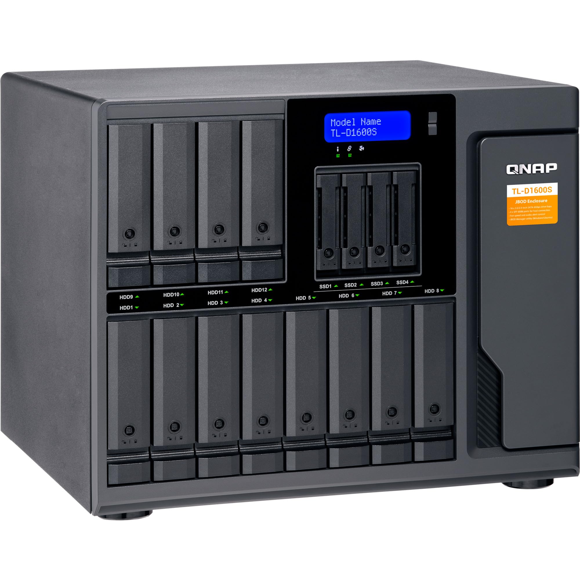 qnap-tl-d1600s-jbod-16-baies-sata-unit-d-extension-bureau image 1