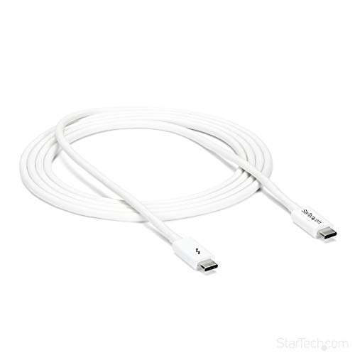 startech-c-ble-thunderbolt-3-passif-2-m-20gbps-100w-pd-4k-usb-c-blanc image 7