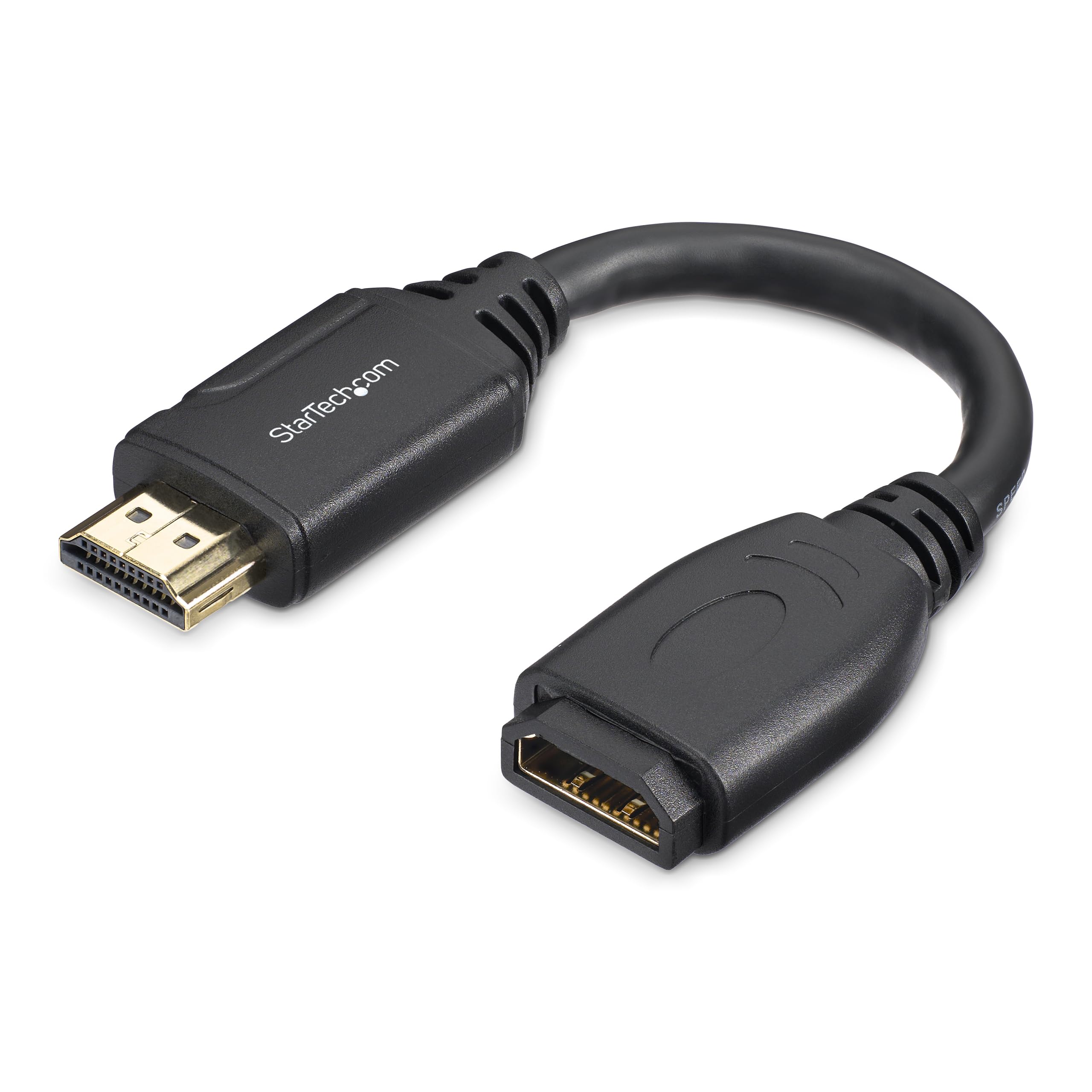 startech-com-rallonge-hdmi-15-cm-hd2mf6inl-4k-60-hz-m-le-vers-femelle image 1