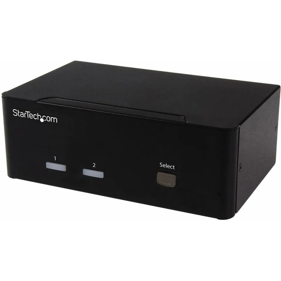 startech-com-switch-kvm-vga-2-ports-double-cran-avec-hub-usb-2-0-et-audio image 1