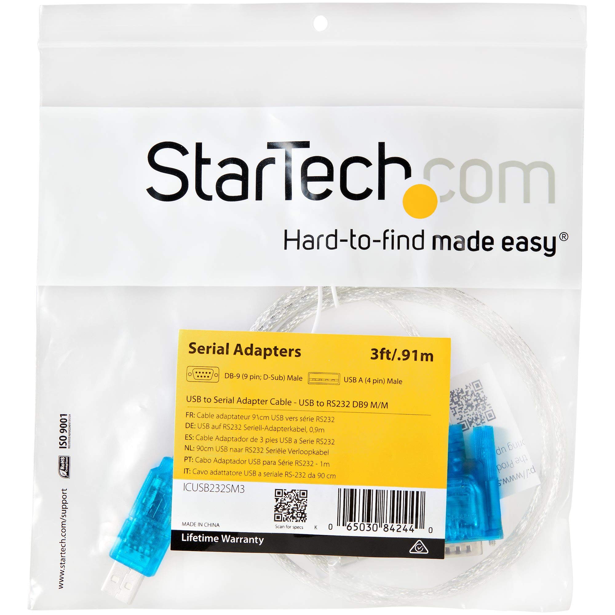 startech-com-icusb232sm3-c-ble-adaptateur-usb-vers-s-rie-rs232-db9-91-cm image 5