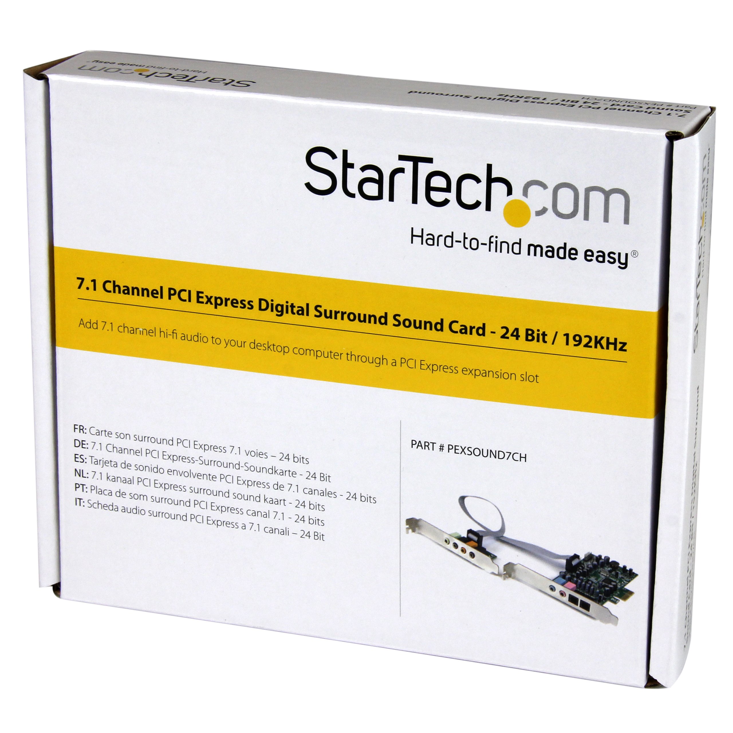 startech-com-carte-son-pci-express-7-1-canaux-24-bits-192-khz image 6