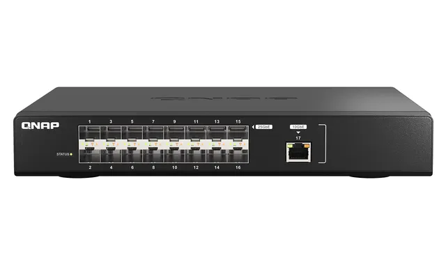 qnap-qsw-m5216-1t-commutateur-manag-16x-25gbe-sfp28-10gbe image 1