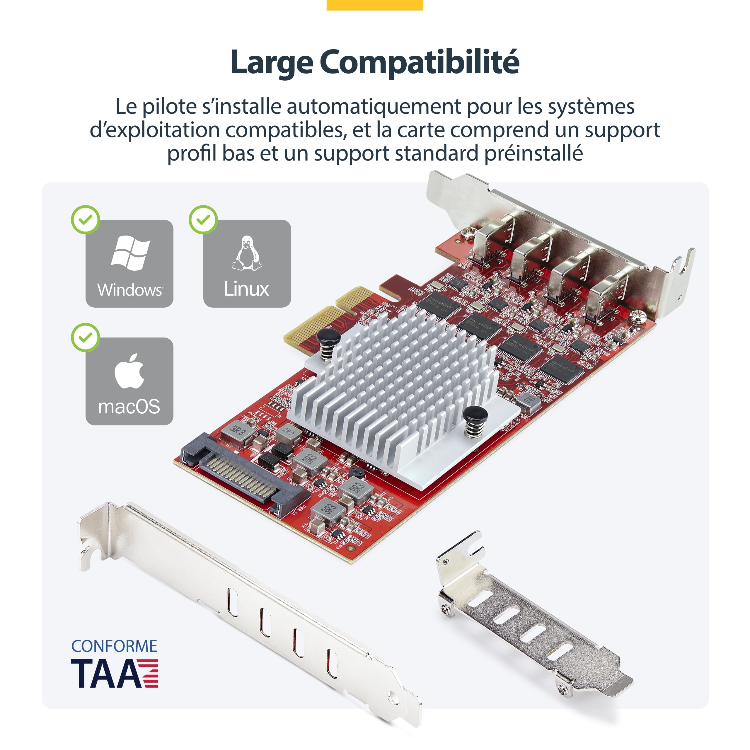 startech-com-p10q4c-usb-card-lp-carte-pcie-4-ports-usb-c-10-gbps-usb-3-2-gen-2 image 5