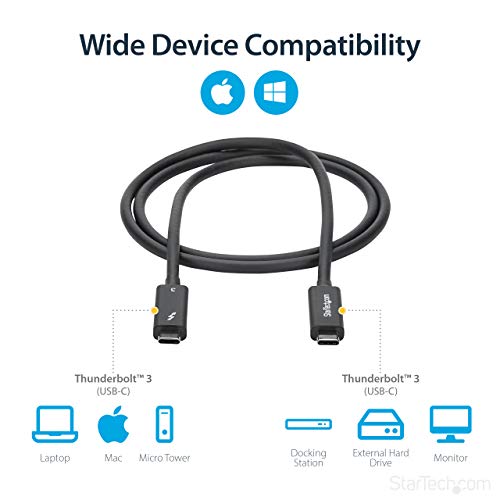 startech-com-c-ble-thunderbolt-3-actif-1-m-40-gbps-100w-pd-5k-usb-c-noir image 7