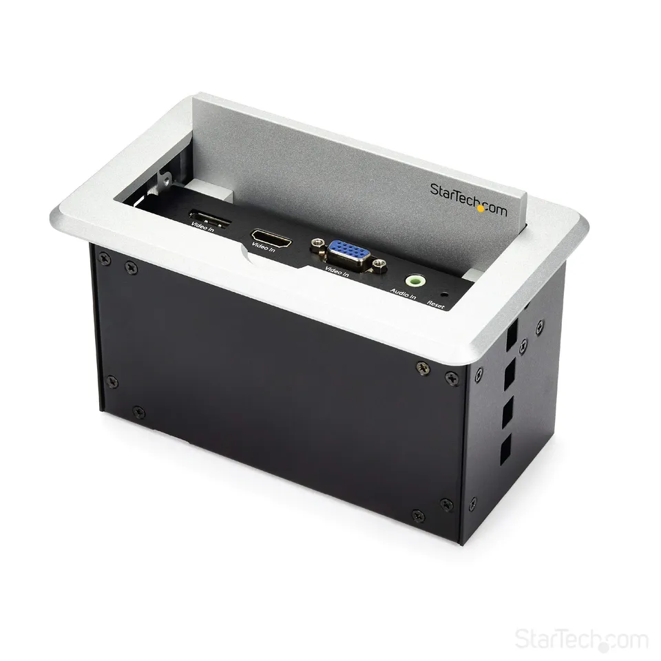 startech-com-box4hdecp2-bo-tier-de-connexion-table-de-r-union-hdmi-displayport-v image 1
