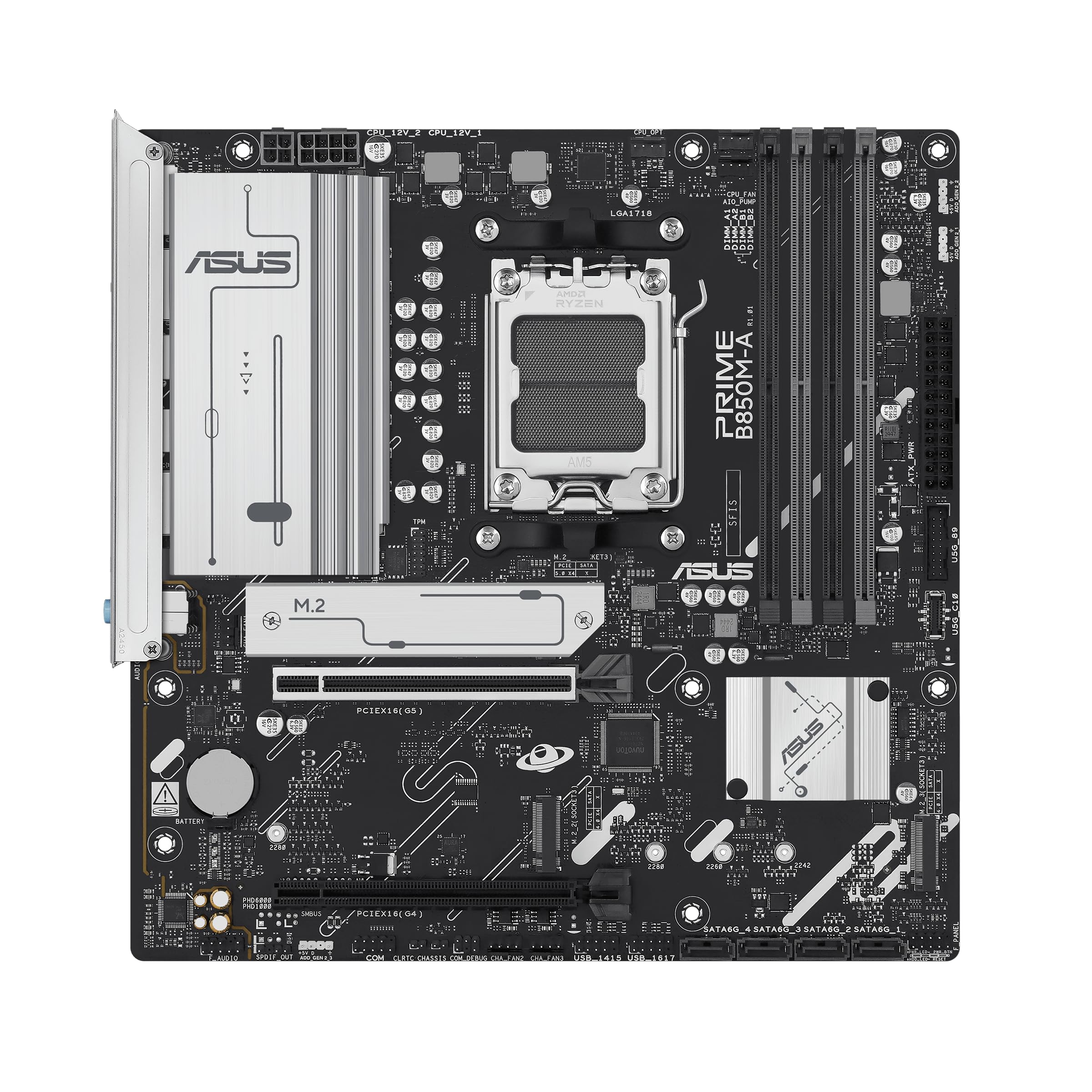 asus-prime-b850m-a-csm-carte-m-re-amd-am5-matx-ddr5-pcie-5-0 image 2