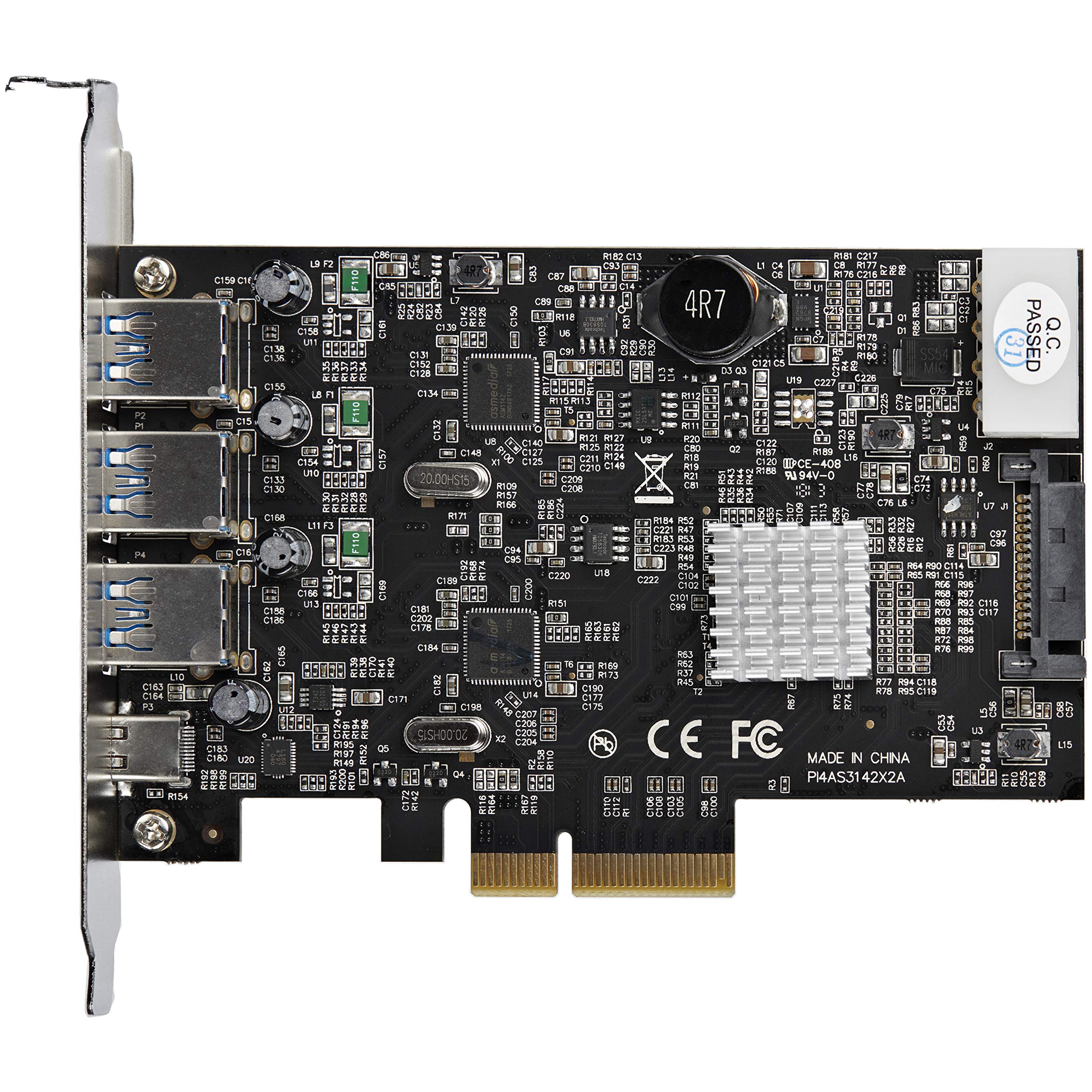 startech-com-pexus313ac2v-carte-pcie-usb-10-gbps-3x-usb-a-1x-usb-c image 4
