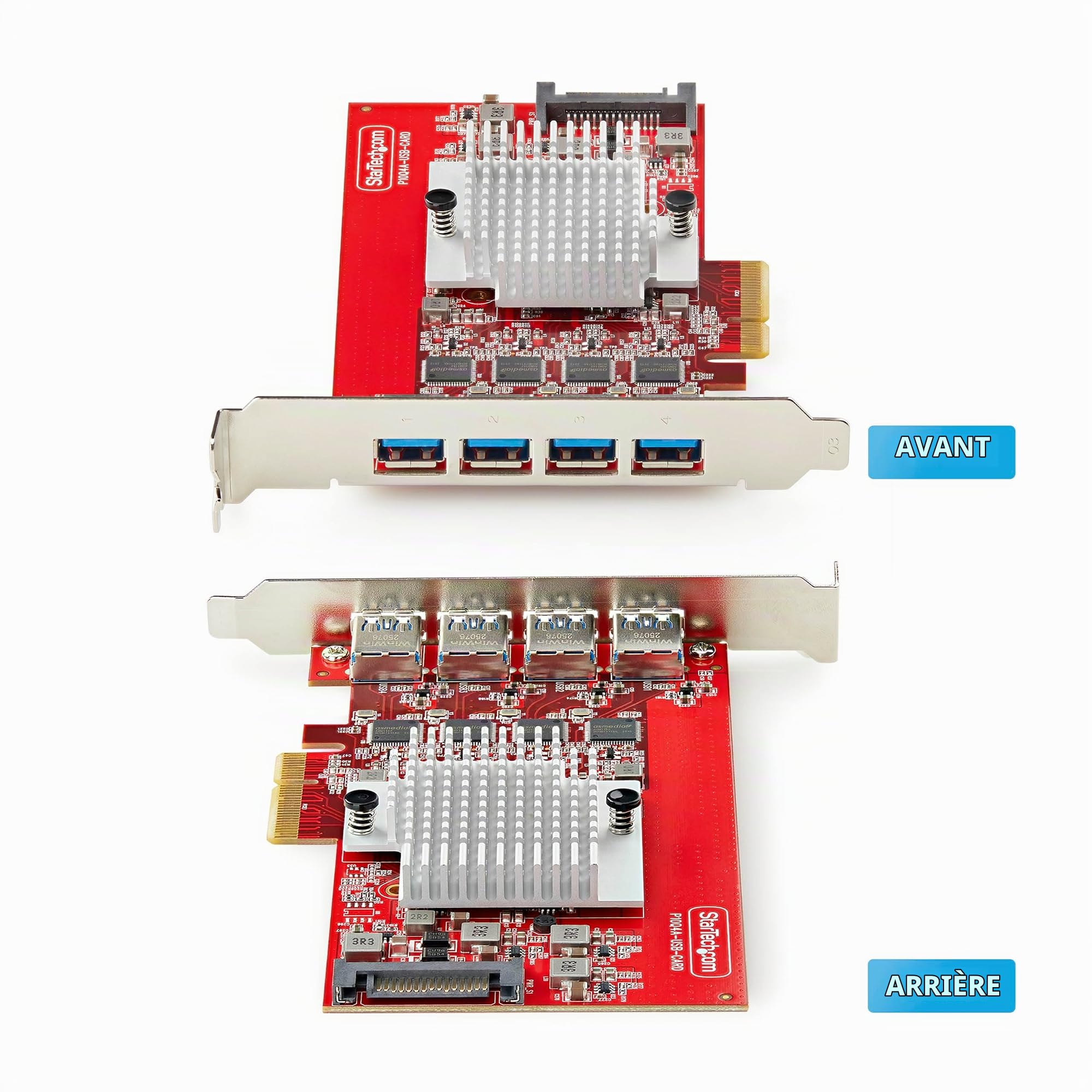 startech-com-p10q4a-usb-card-carte-pcie-usb-a-4-ports-10-gbps-4-contr-leurs image 3