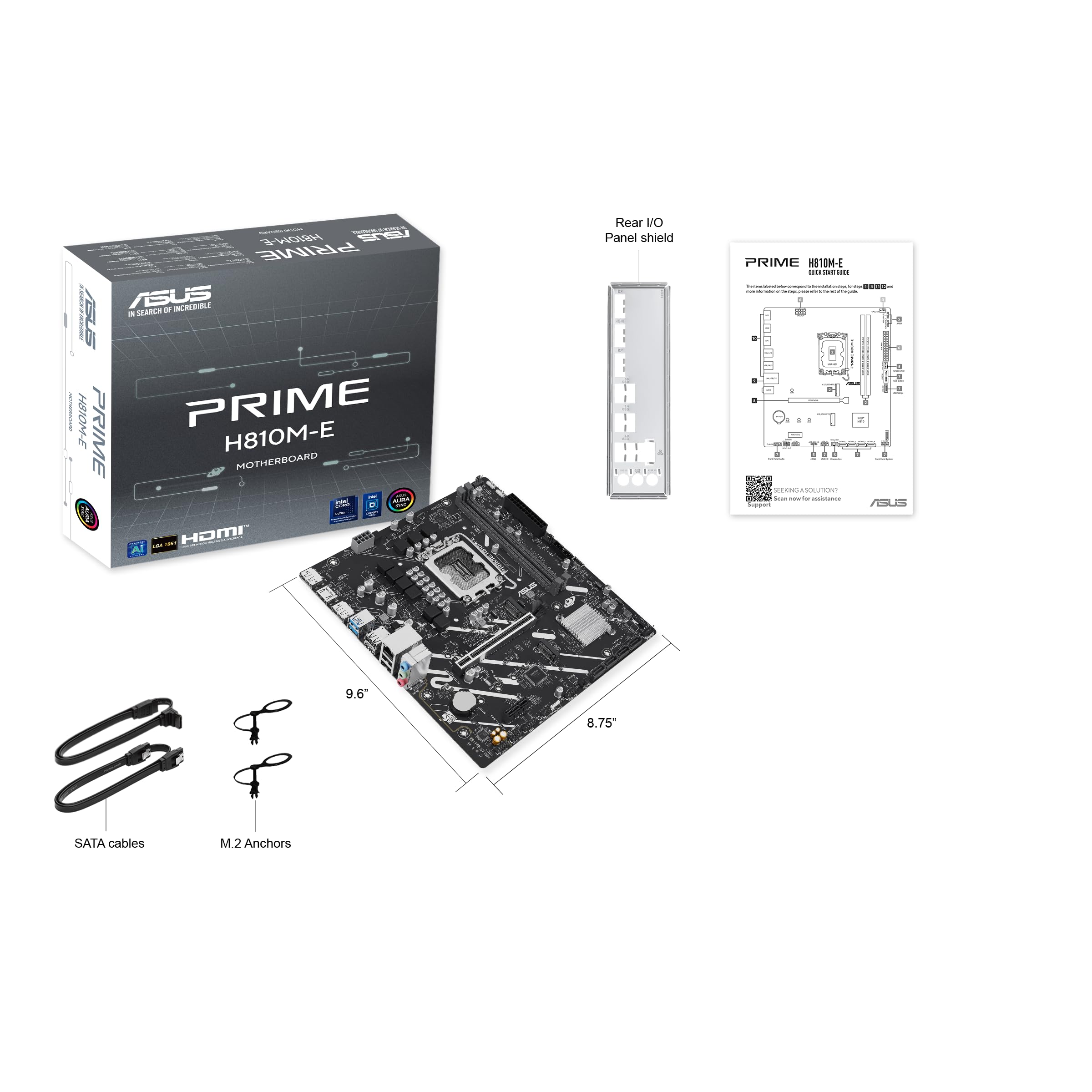 asus-rog-prime-h810m-e-csm-carte-m-re-micro-atx-lga-1851 image 2