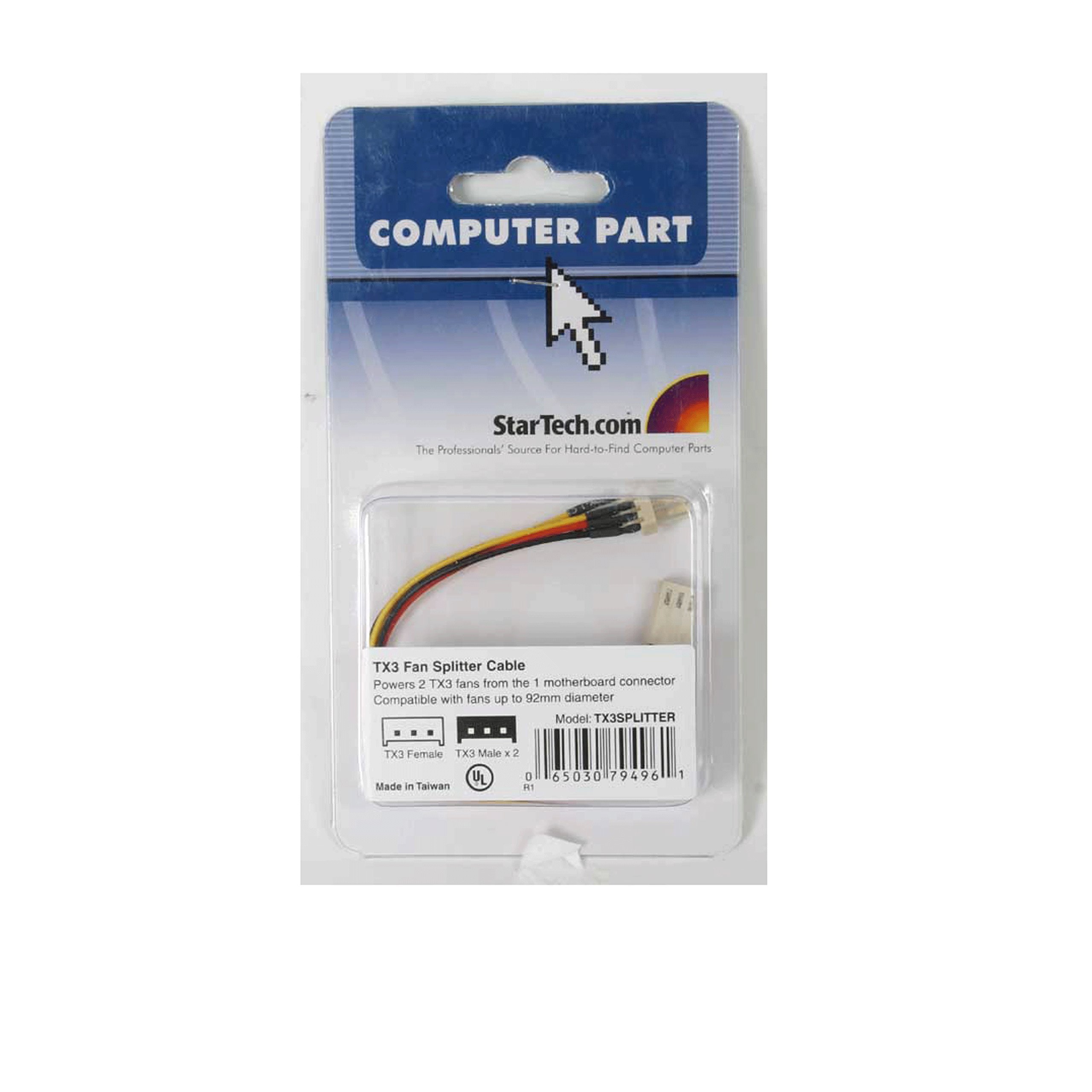 startech-com-tx3splitter-c-ble-y-ventilateur-tx3-3-broches-15-cm image 7