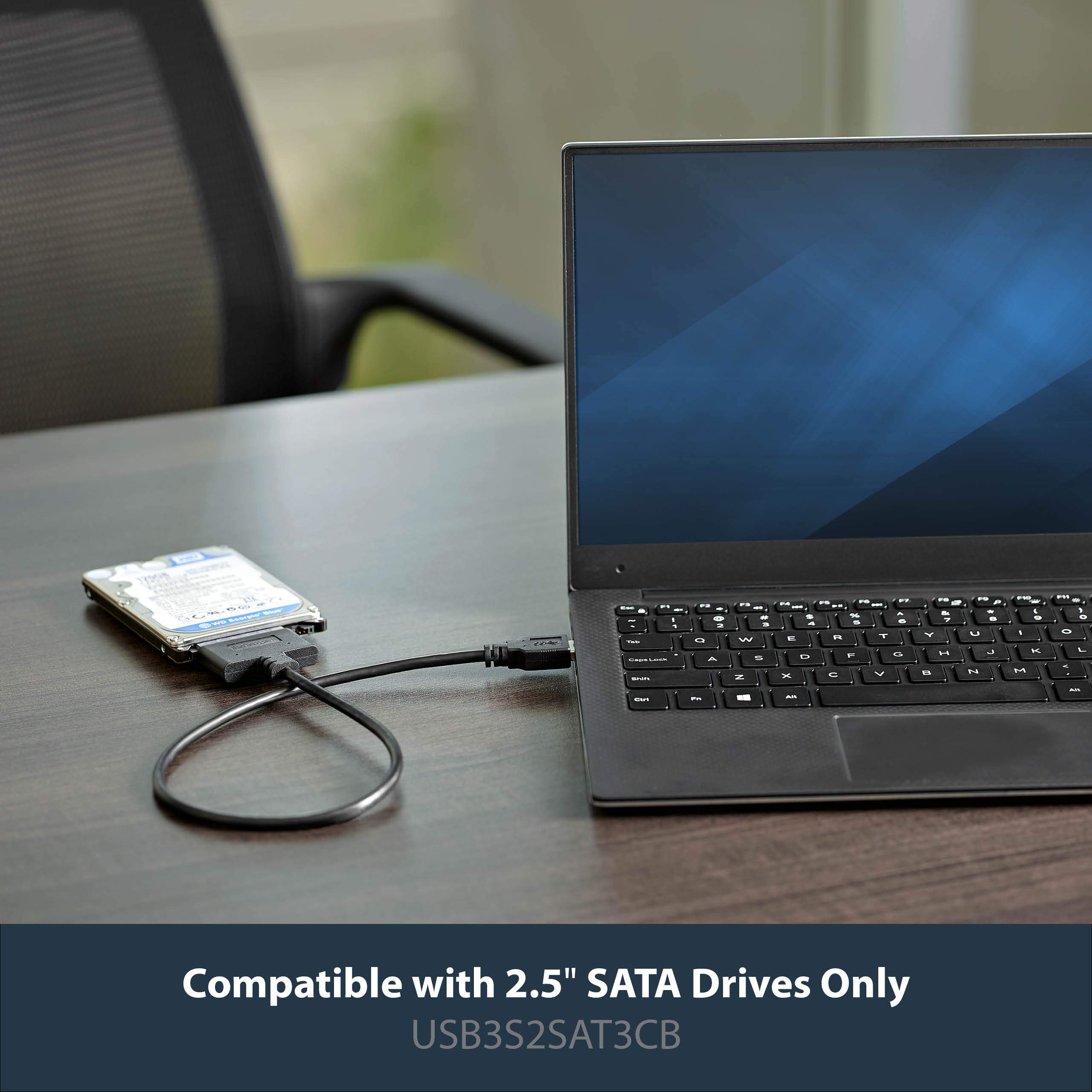 startech-com-usb3s2sat3cb-adaptateur-usb-3-0-vers-sata-iii-2-5-uasp image 2