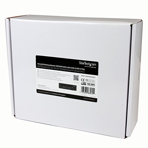 startech-com-switch-kvm-dvi-et-vga-4-ports-double-cran-avec-hub-usb-et-audio image 7