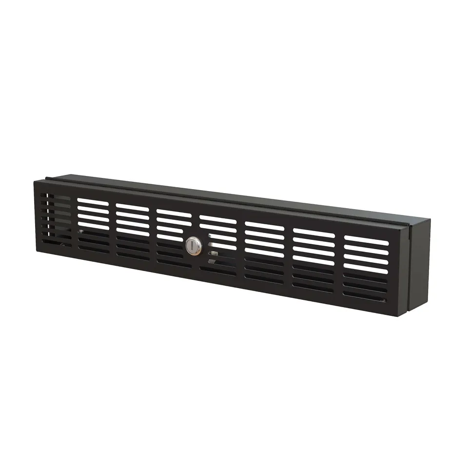 startech-com-rkseclk2u-couvercle-de-s-curit-charni-re-rack-19-2u-ventil image 1