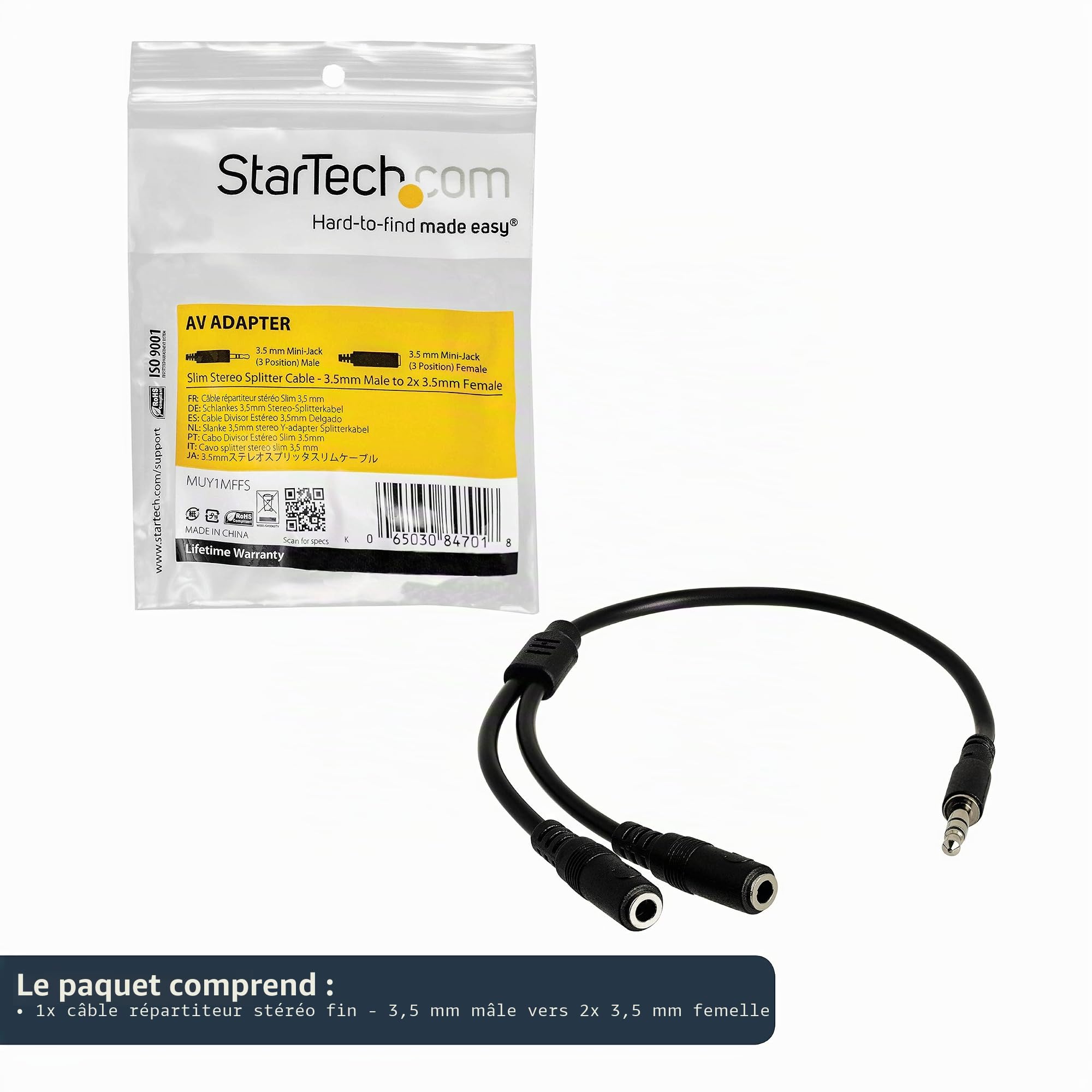 startech-com-c-ble-r-partiteur-st-r-o-slim-y-3-5-mm-m-le-vers-2x-femelle-3-5-mm image 5