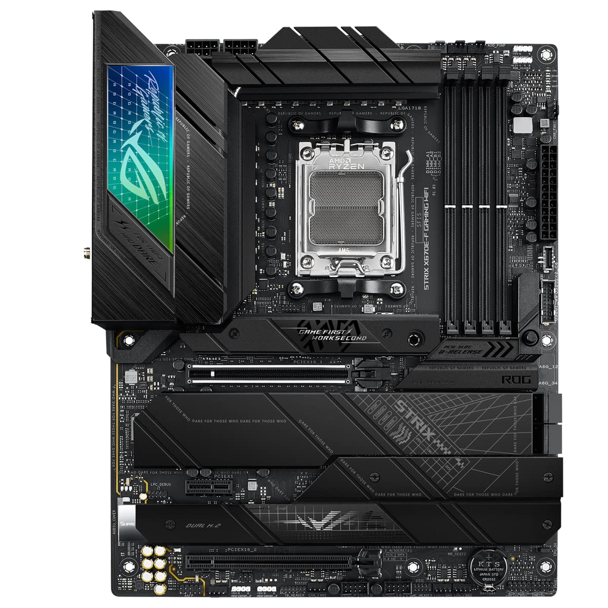 asus-rog-strix-x670e-f-gaming-wifi-carte-m-re-atx-am5-ddr5-pcie-5-0-wifi-6e image 7
