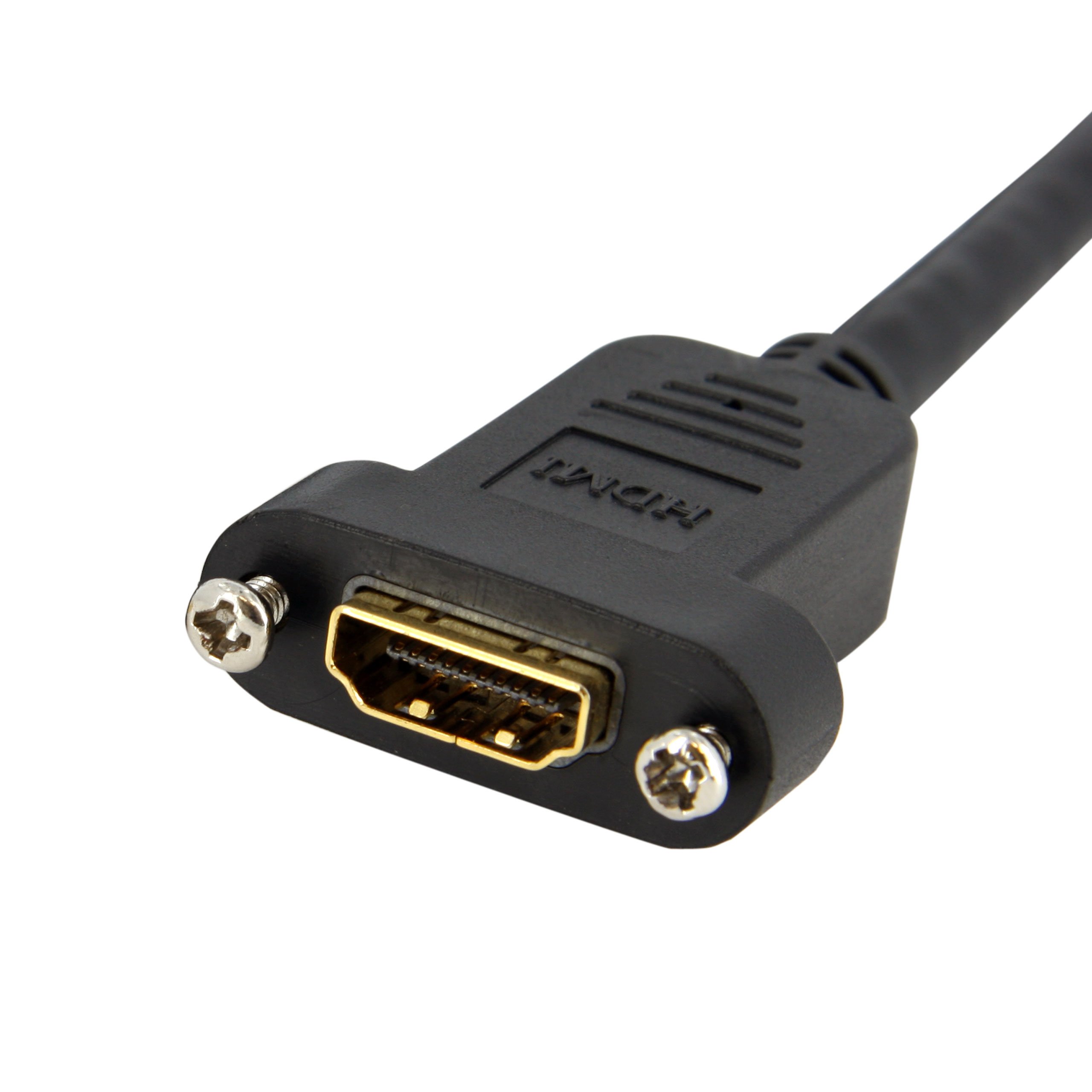 startech-com-hdmipnlfm3-c-ble-hdmi-panneau-0-9-m-4k-30hz-femelle-vers-m-le-noir image 2